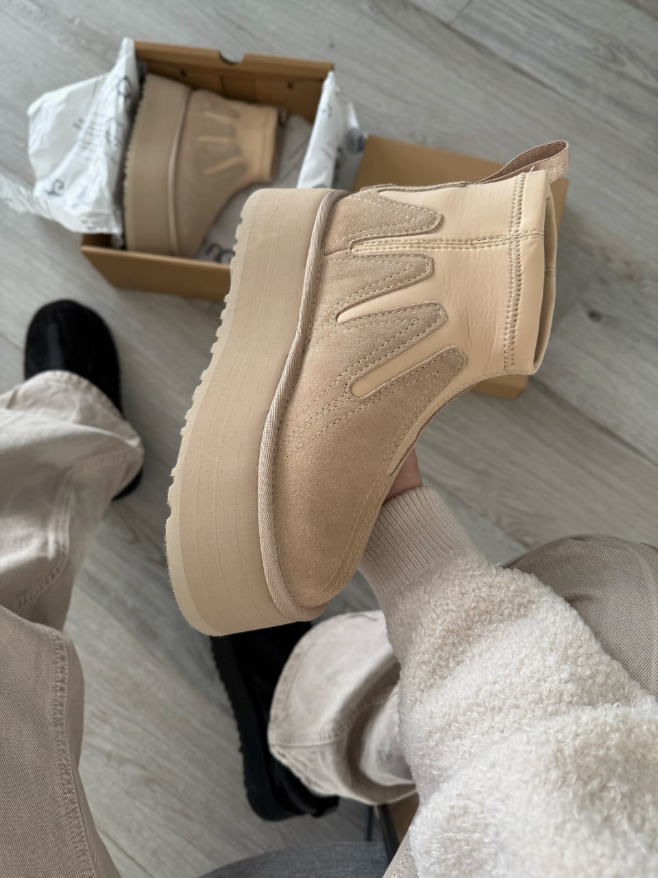 Ugg Classic Mini Dipper Sunwave Beige - Зображення 3