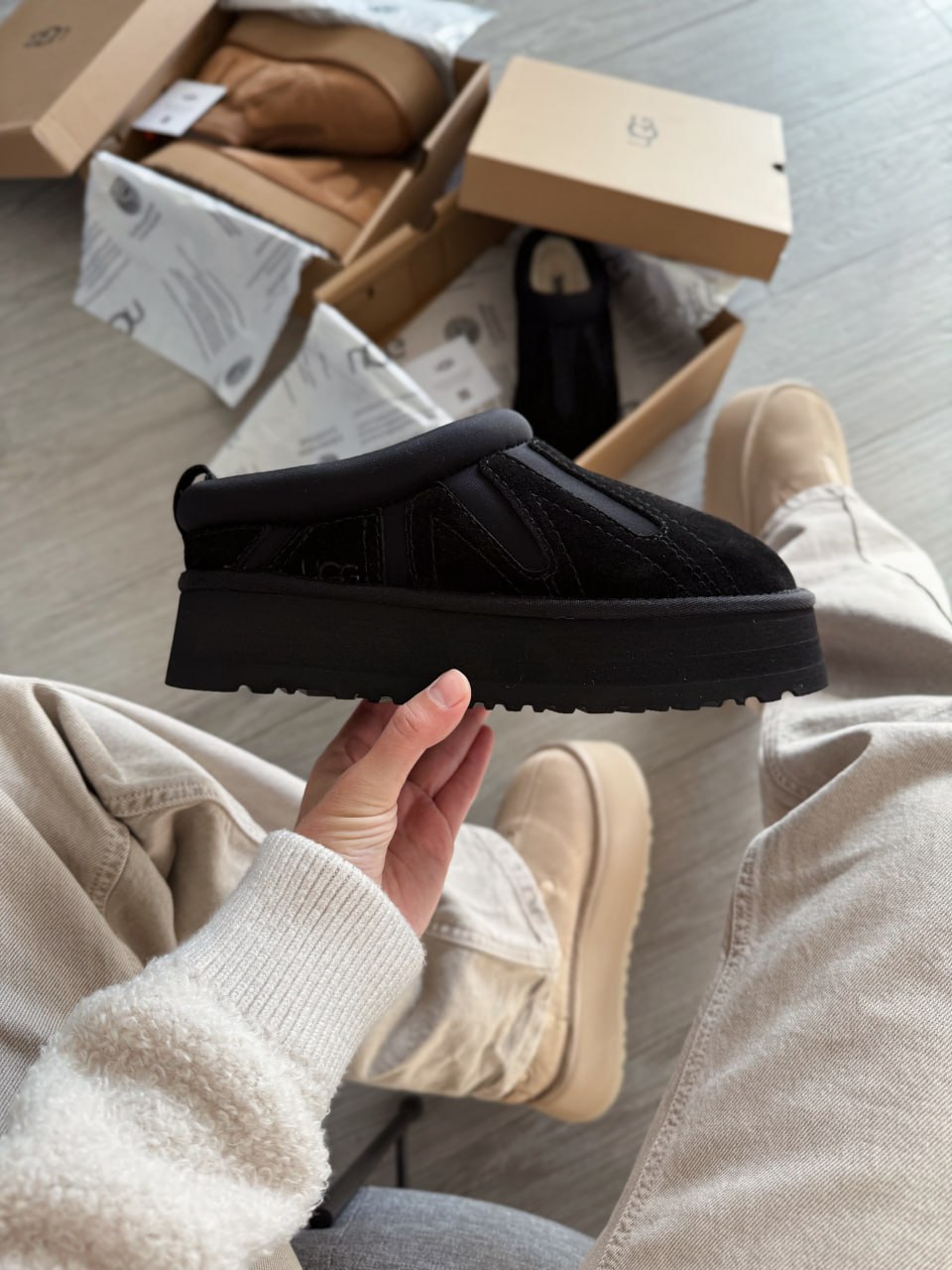 Ugg Tazz Sunwave Slipper Black