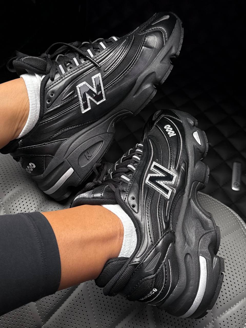 New Balance 1000 Black Leather - Зображення 2