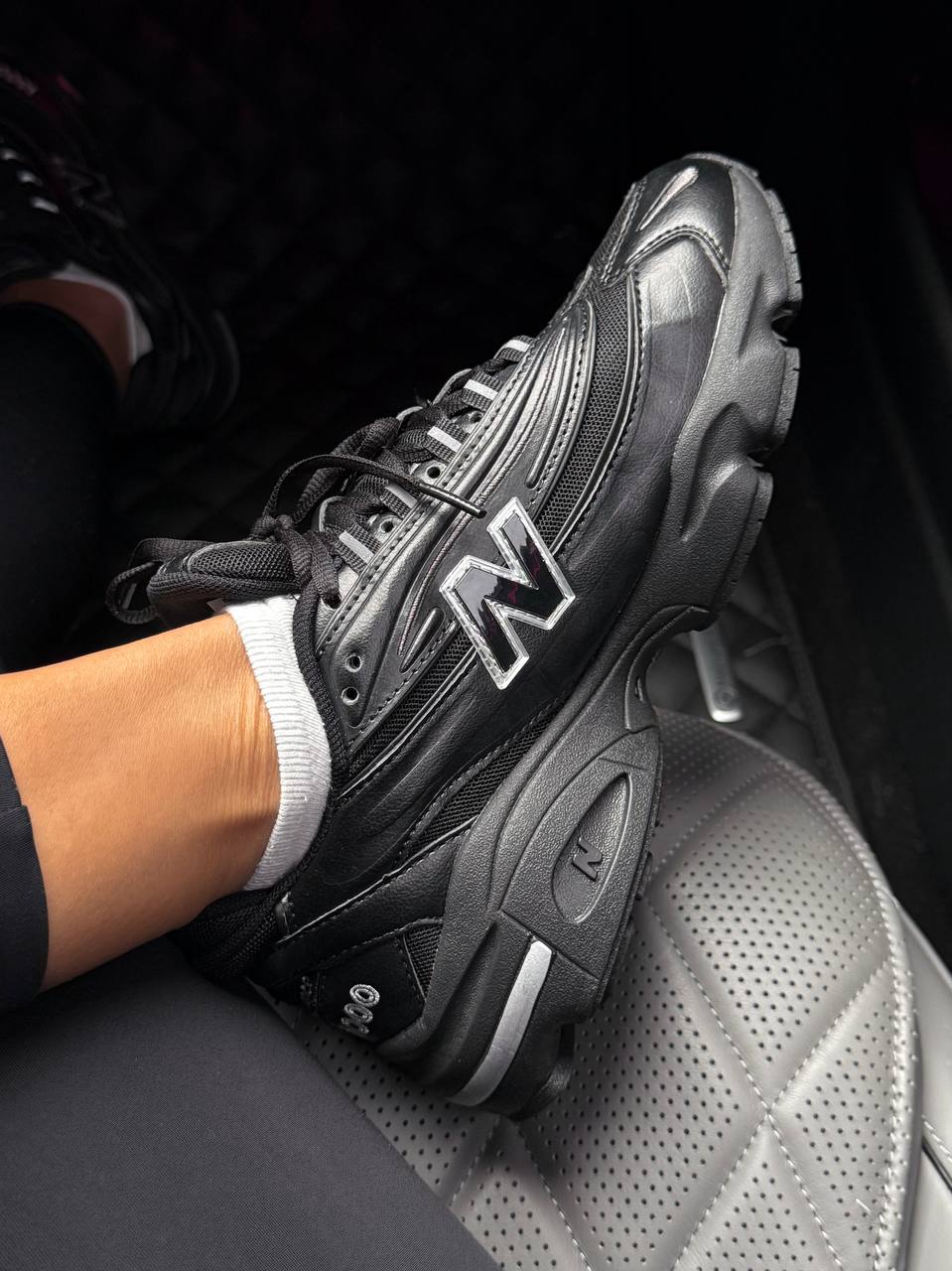 New Balance 1000 Black Leather - Зображення 3