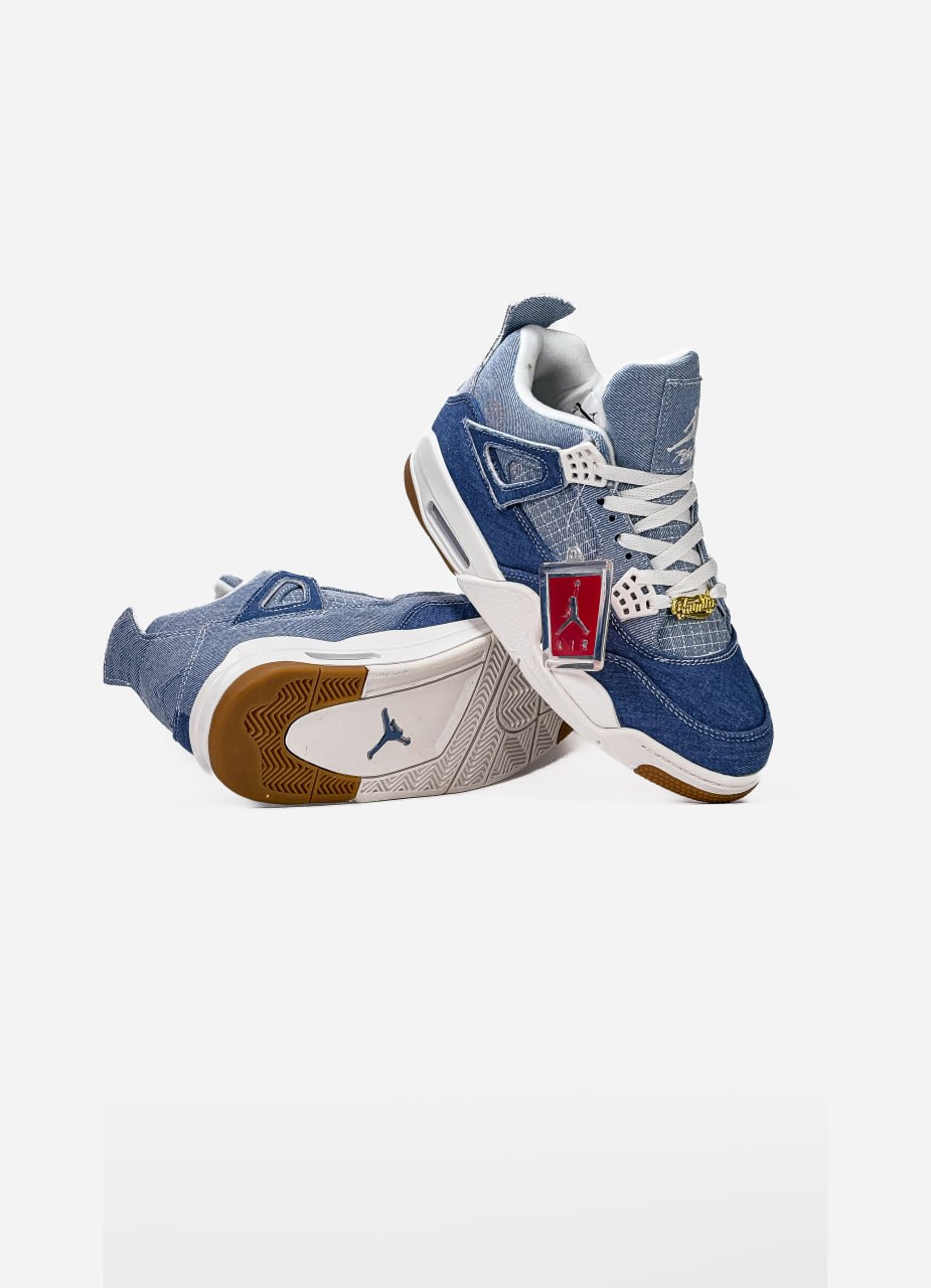Nike Air Jordan 4 Retro Denim Worn Blue - Зображення 3