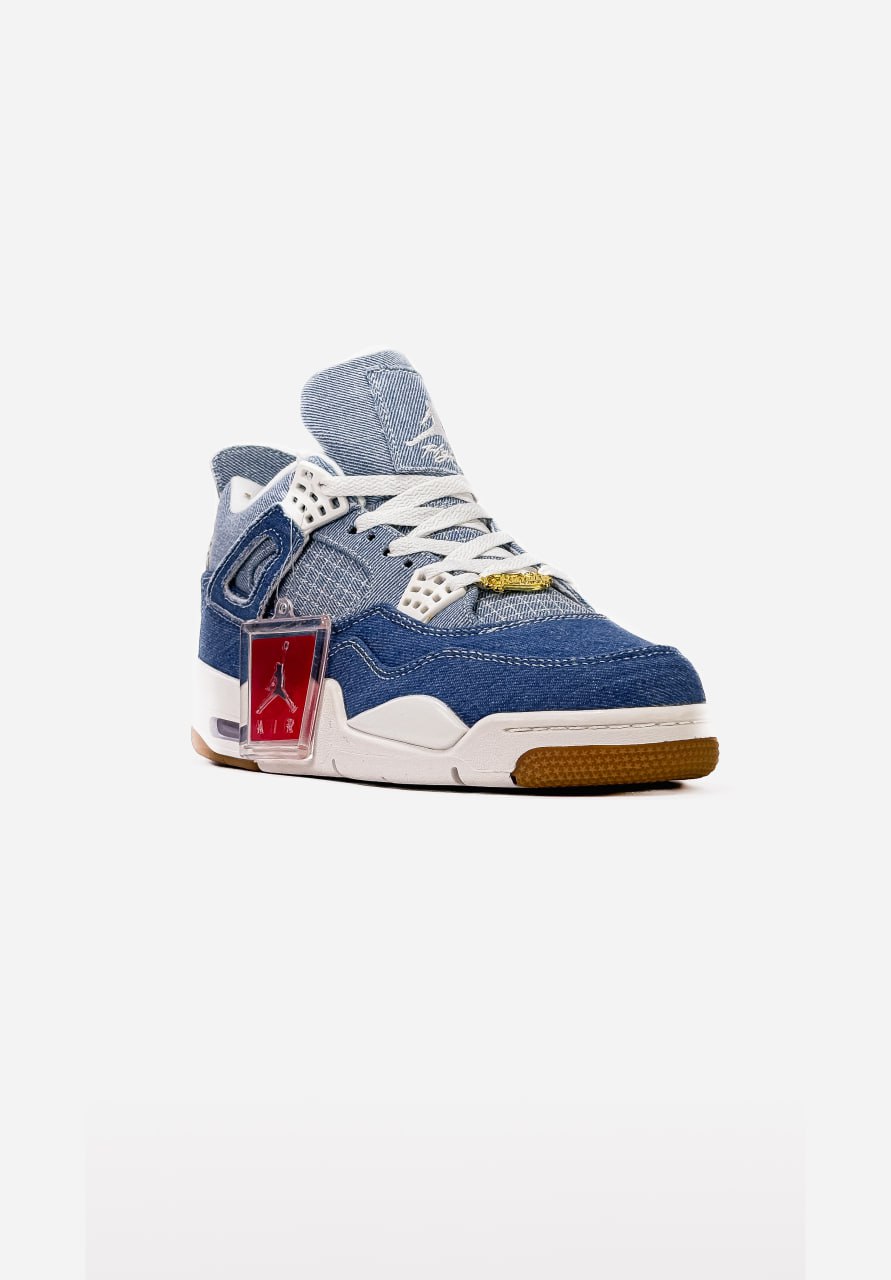 Nike Air Jordan 4 Retro Denim Worn Blue - Зображення 5
