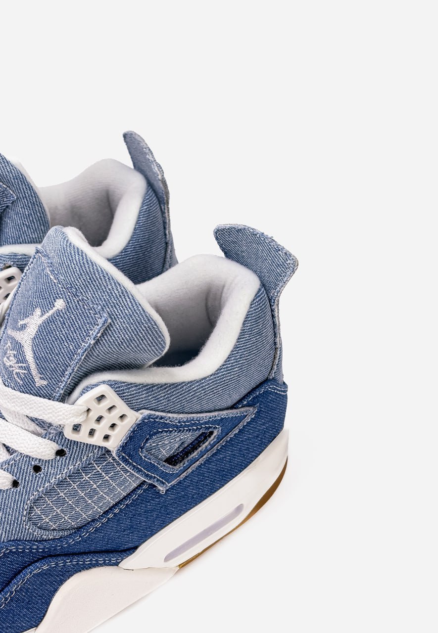 Nike Air Jordan 4 Retro Denim Worn Blue - Зображення 7
