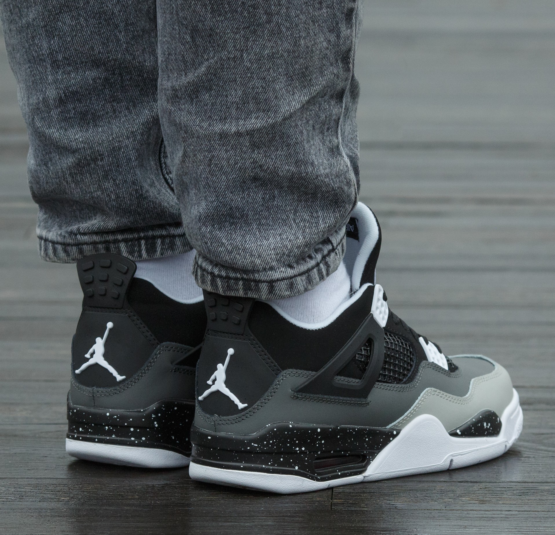 Air Jordan 4 Retro SE Fear Black White - Зображення 6