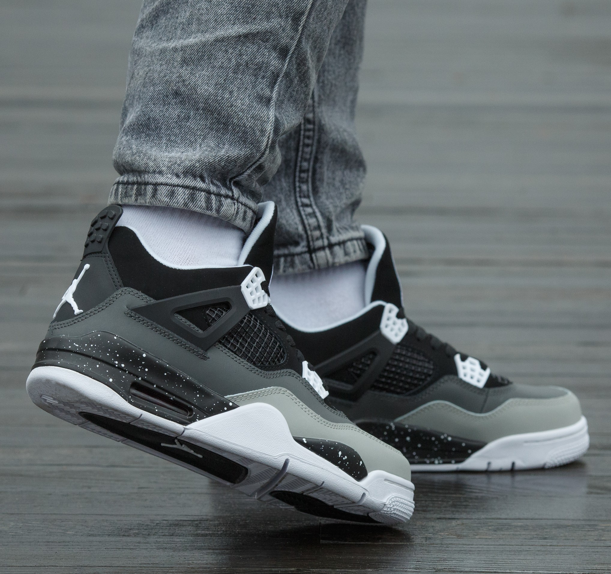 Air Jordan 4 Retro SE Fear Black White - Зображення 7