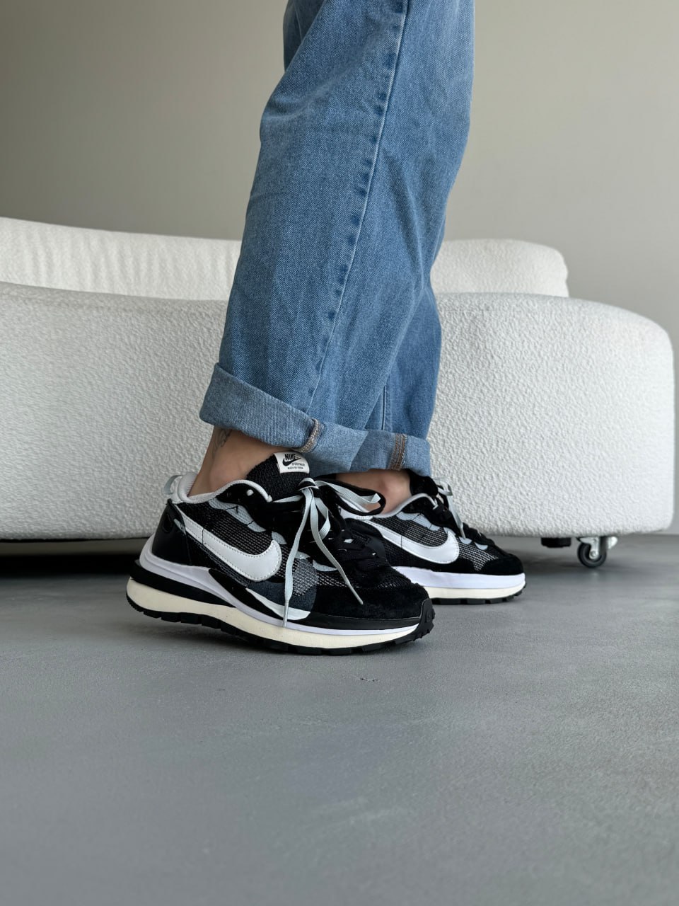 Nike VaporWaffle x Sacai Black/White - Зображення 2