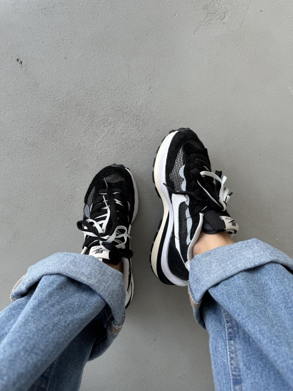 Nike VaporWaffle x Sacai Black/White - Зображення 5