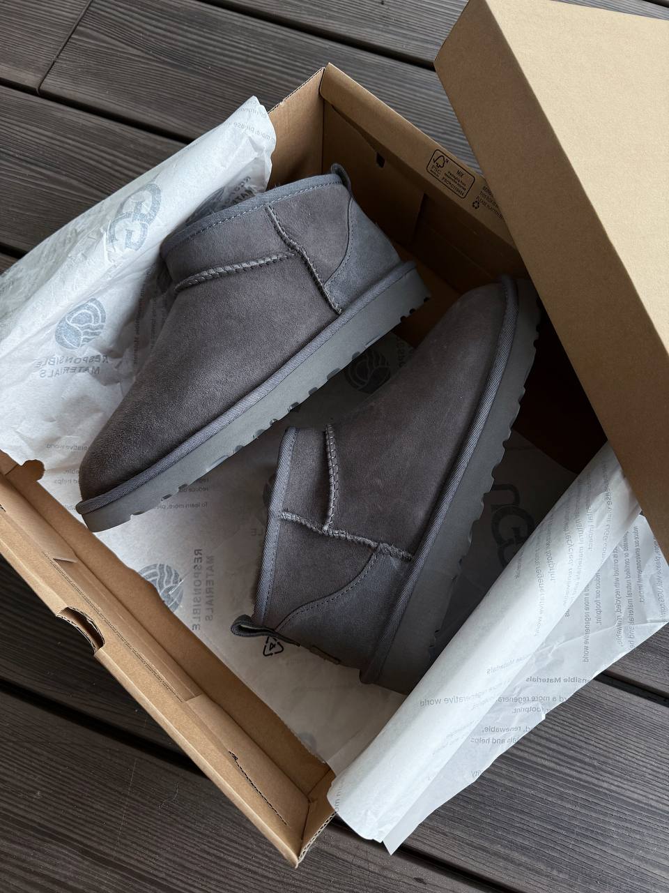 Ugg Classic Ultra Mini Grey - Зображення 3