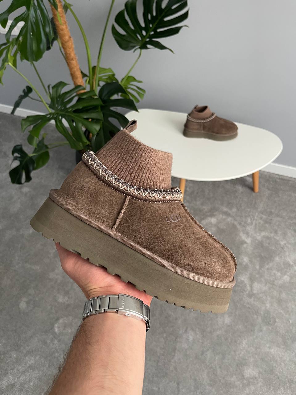 Ugg Tasman Platform Sock Dusted Cocoa