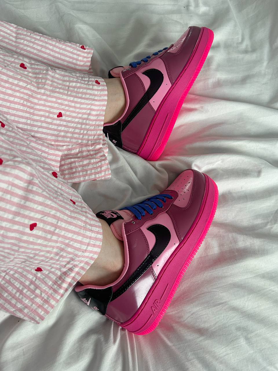 Nike Air Force 1 Low Pink Cooler Black-Mulberry Rose - Зображення 8