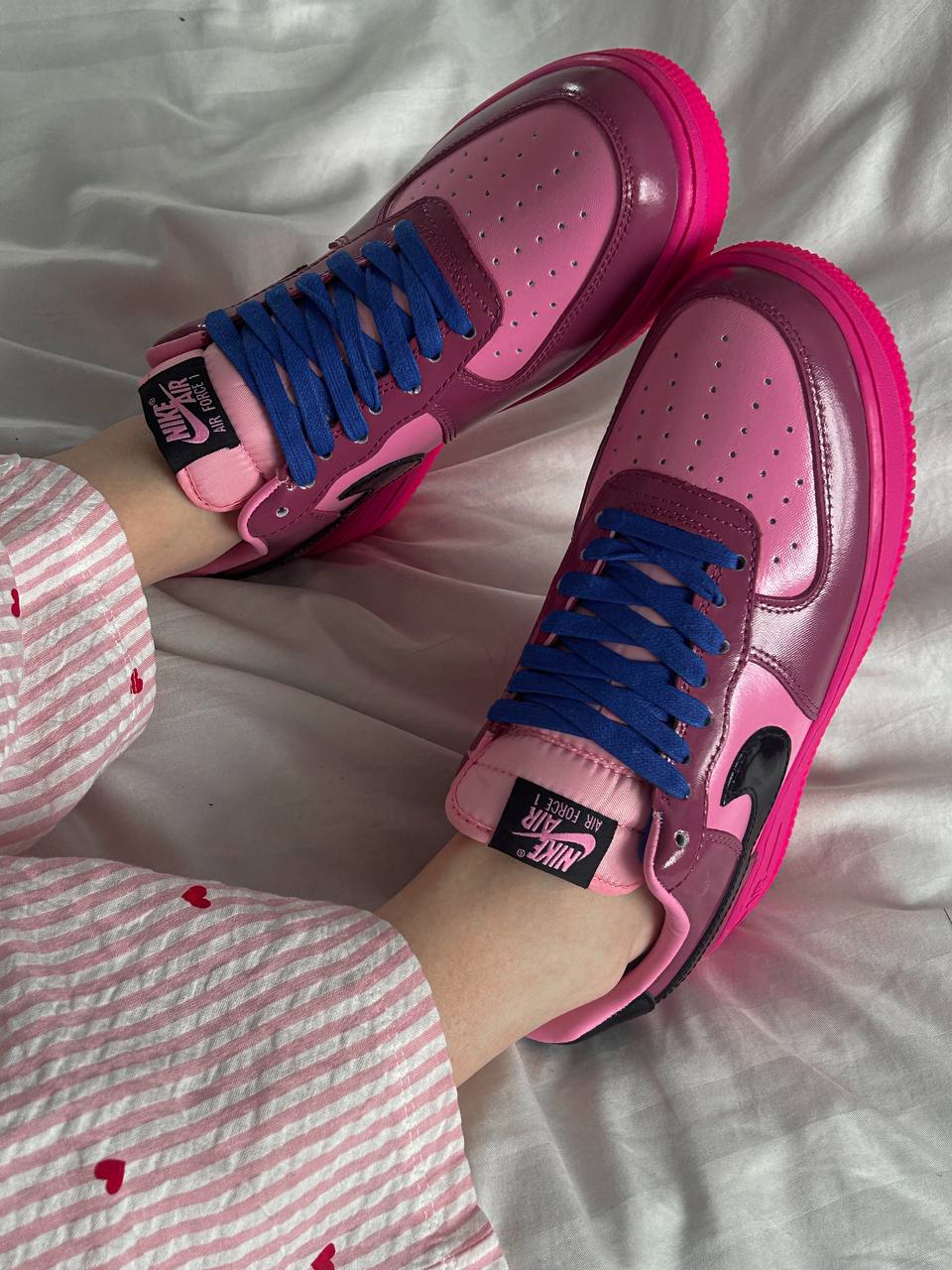 Nike Air Force 1 Low Pink Cooler Black-Mulberry Rose - Зображення 7