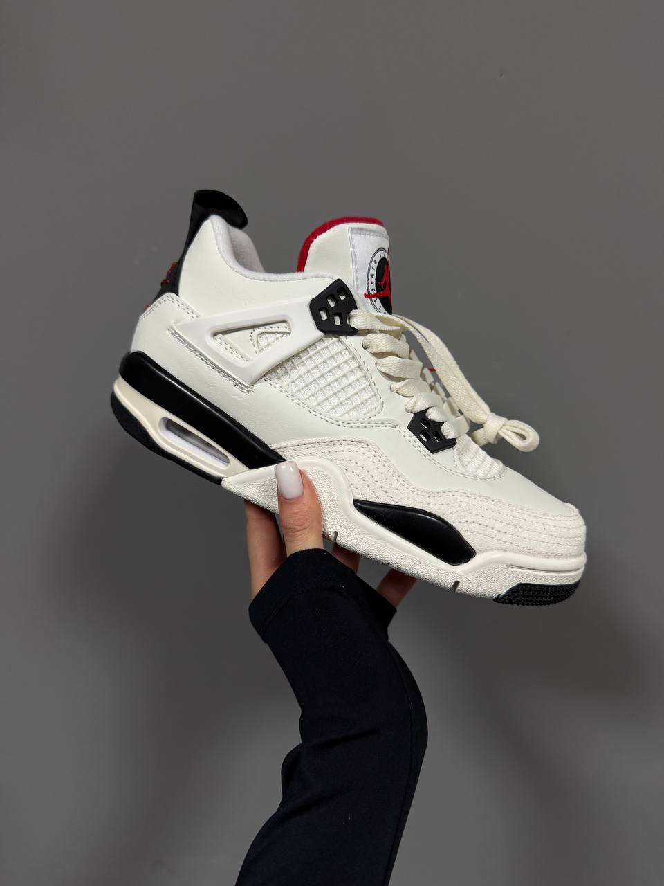 Nike Air Jordan Retro 4 Flight Club White & Black