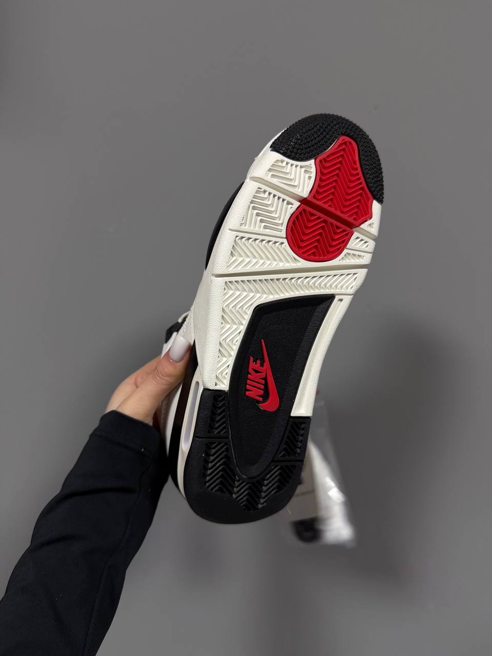 Nike Air Jordan Retro 4 Flight Club White & Black - Зображення 8