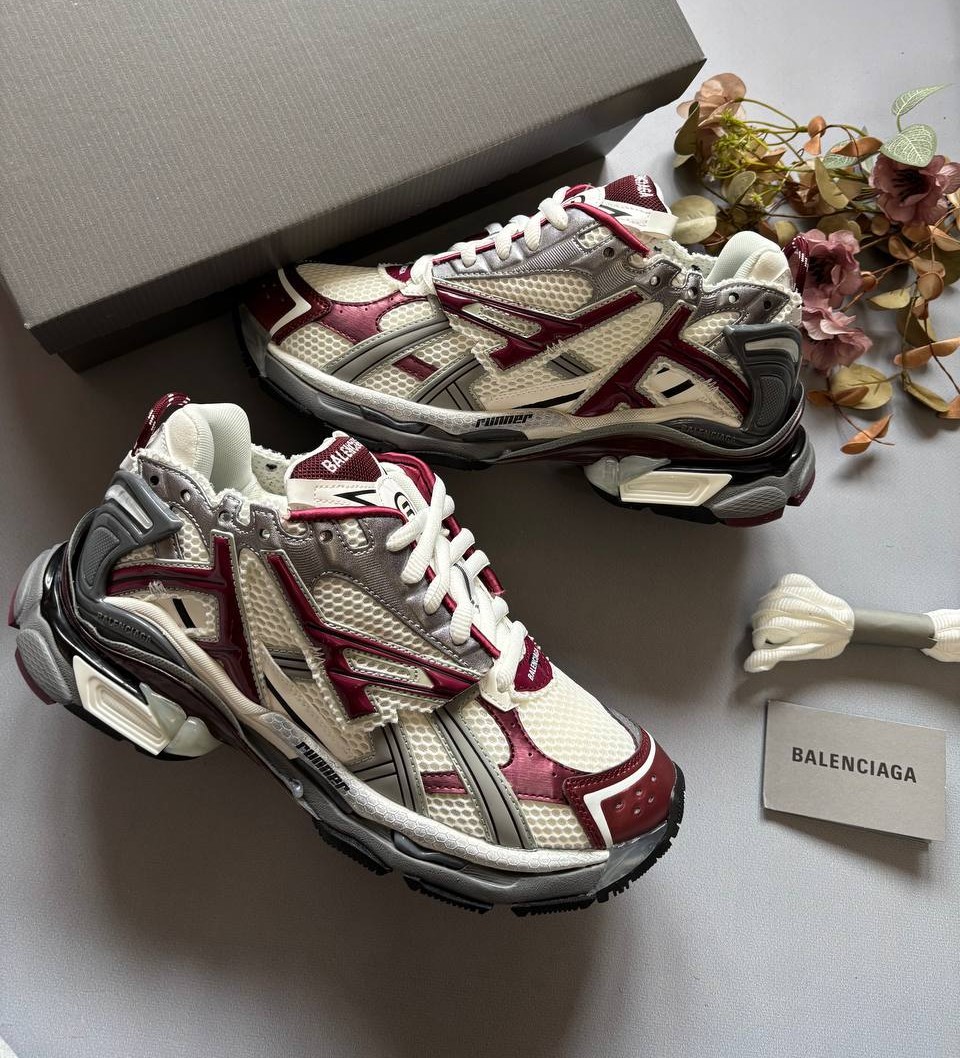 Balenciaga Runner Burgundy Grey