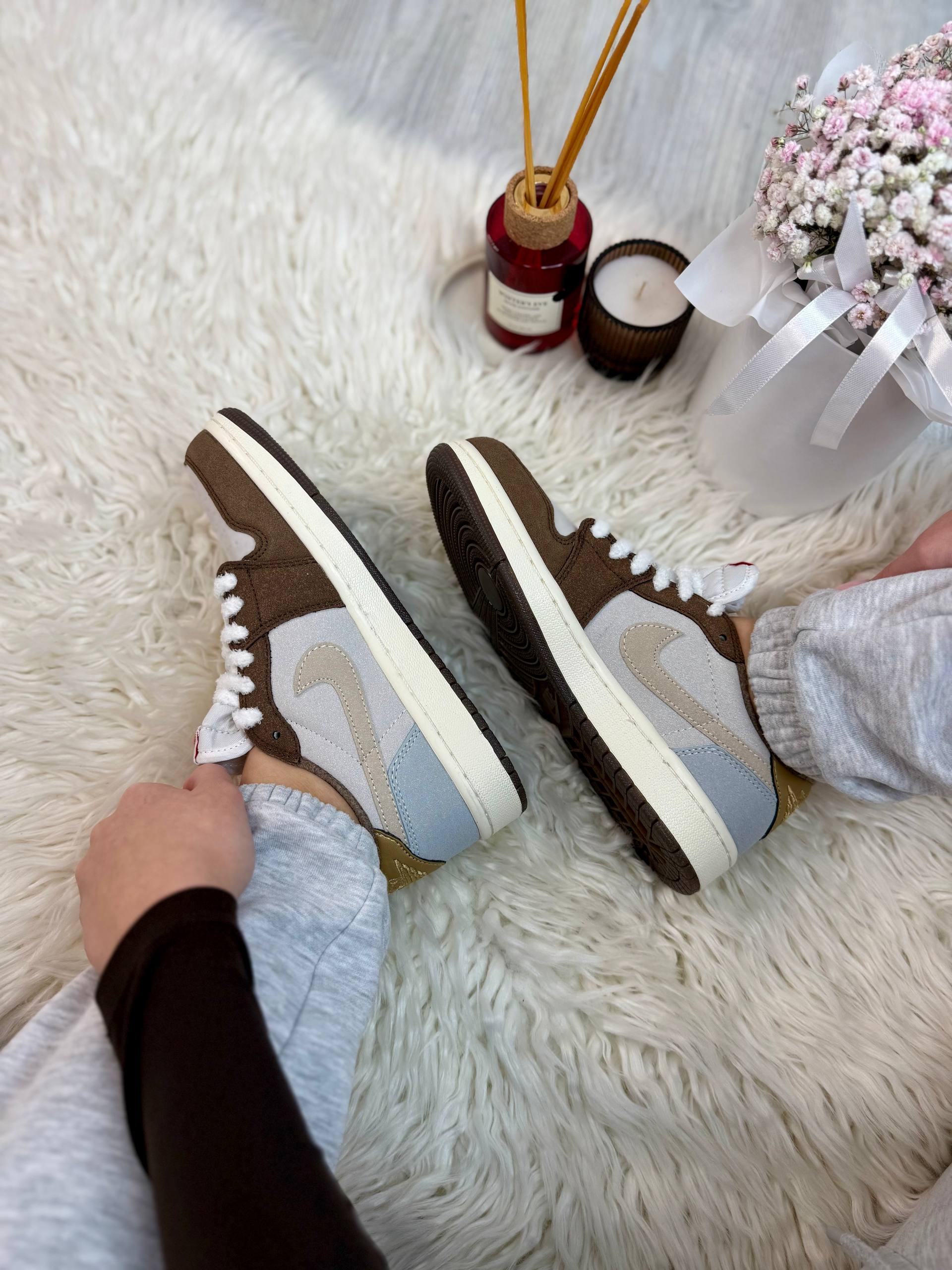 Air Jordan 1 Low Brown White - Зображення 3