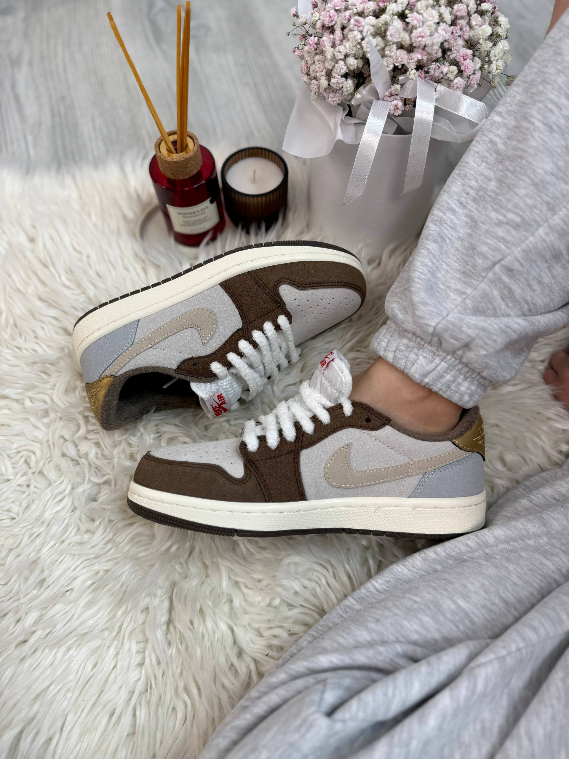 Air Jordan 1 Low Brown White - Зображення 2