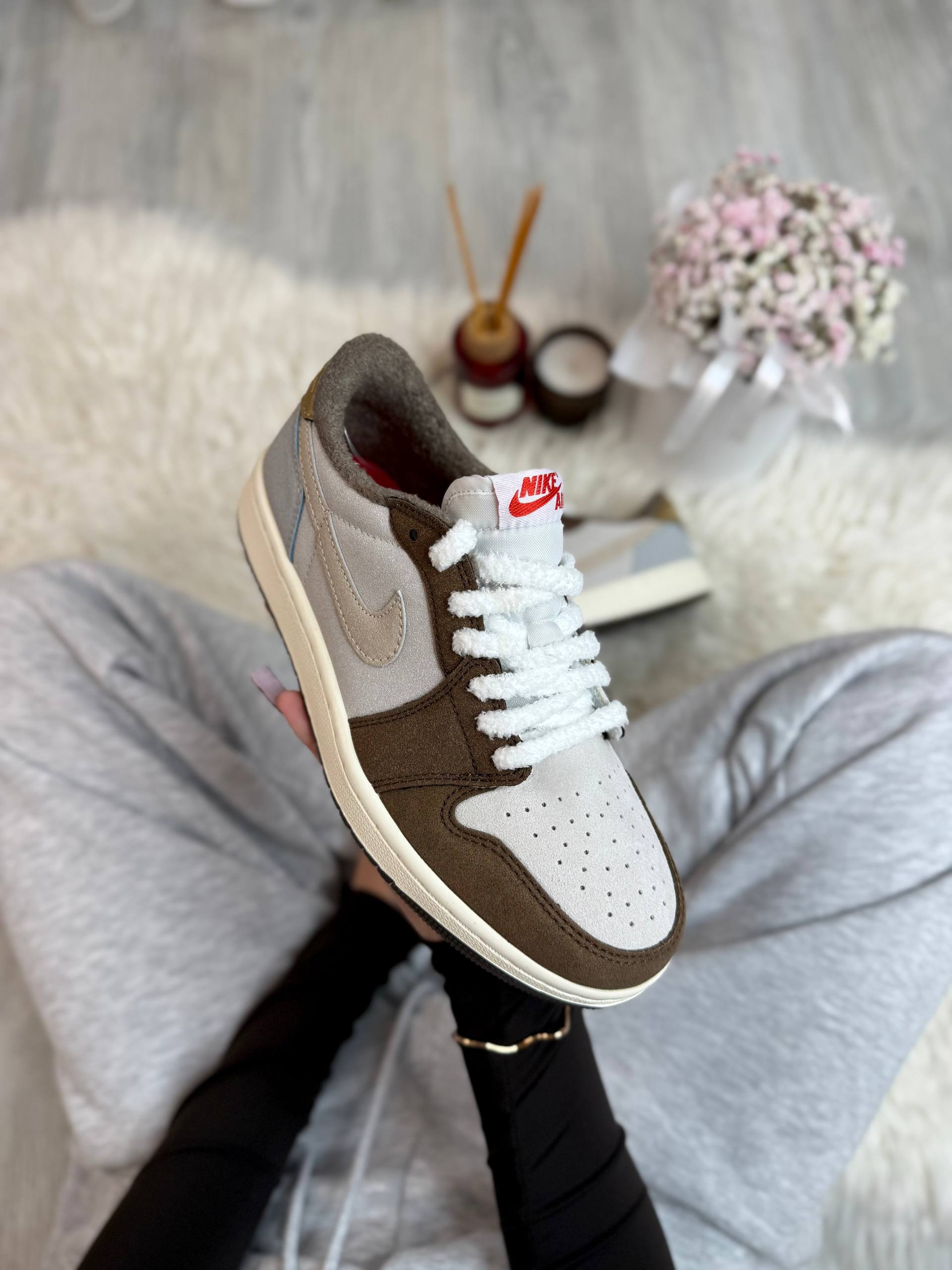 Air Jordan 1 Low Brown White - Зображення 7