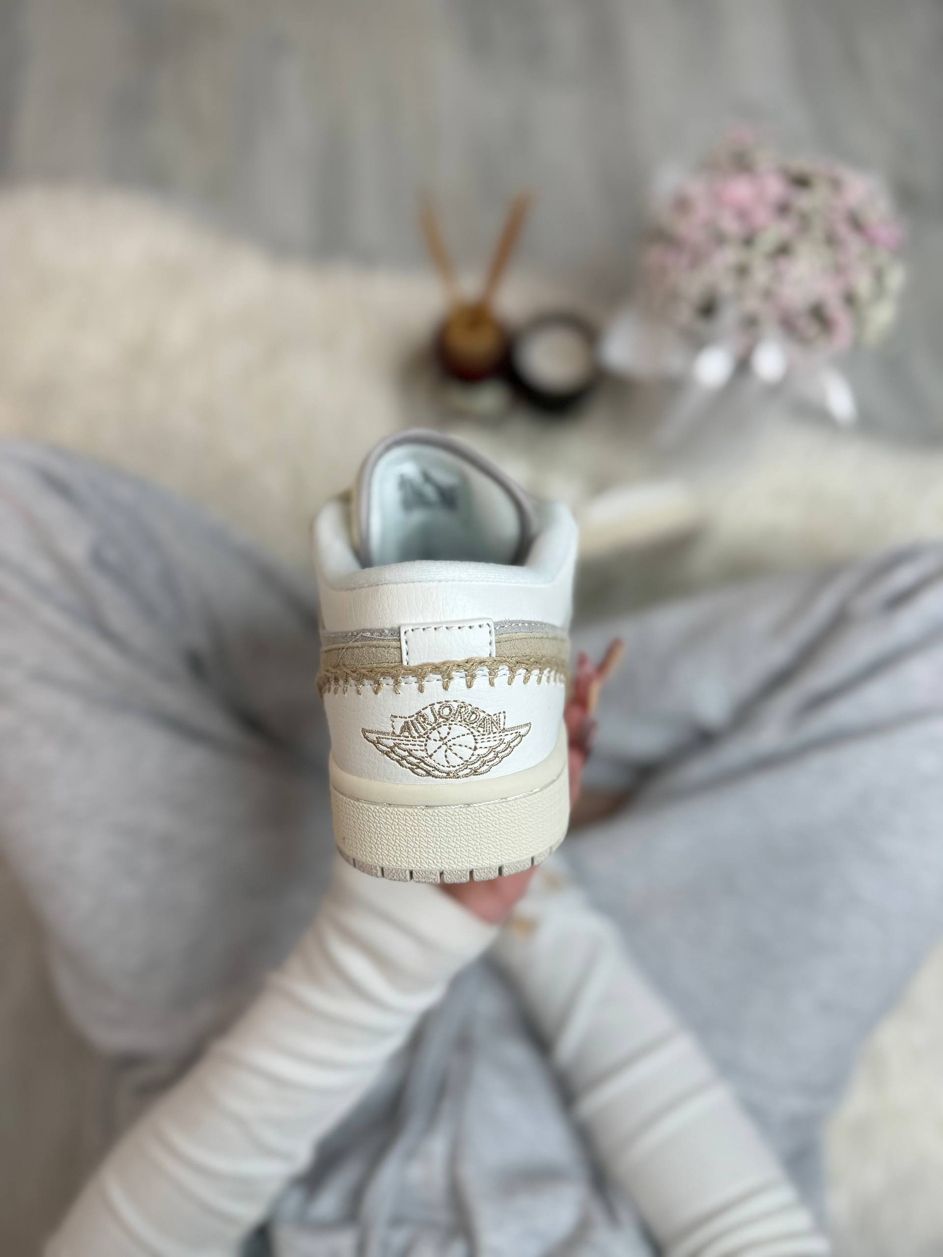 Air Jordan 1 Low White Beige - Зображення 7