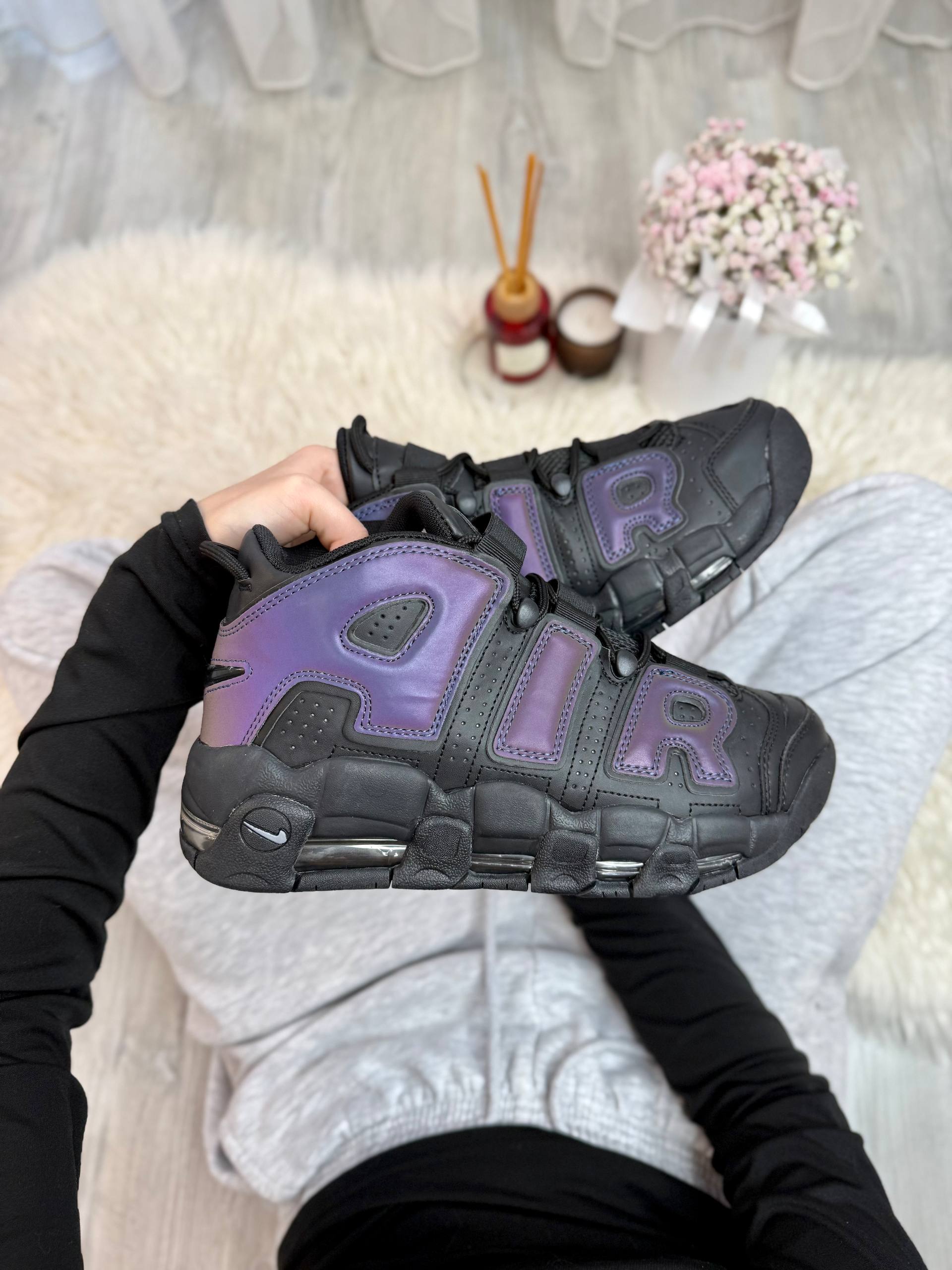 Nike Air More Uptempo Black Reflective - Зображення 5