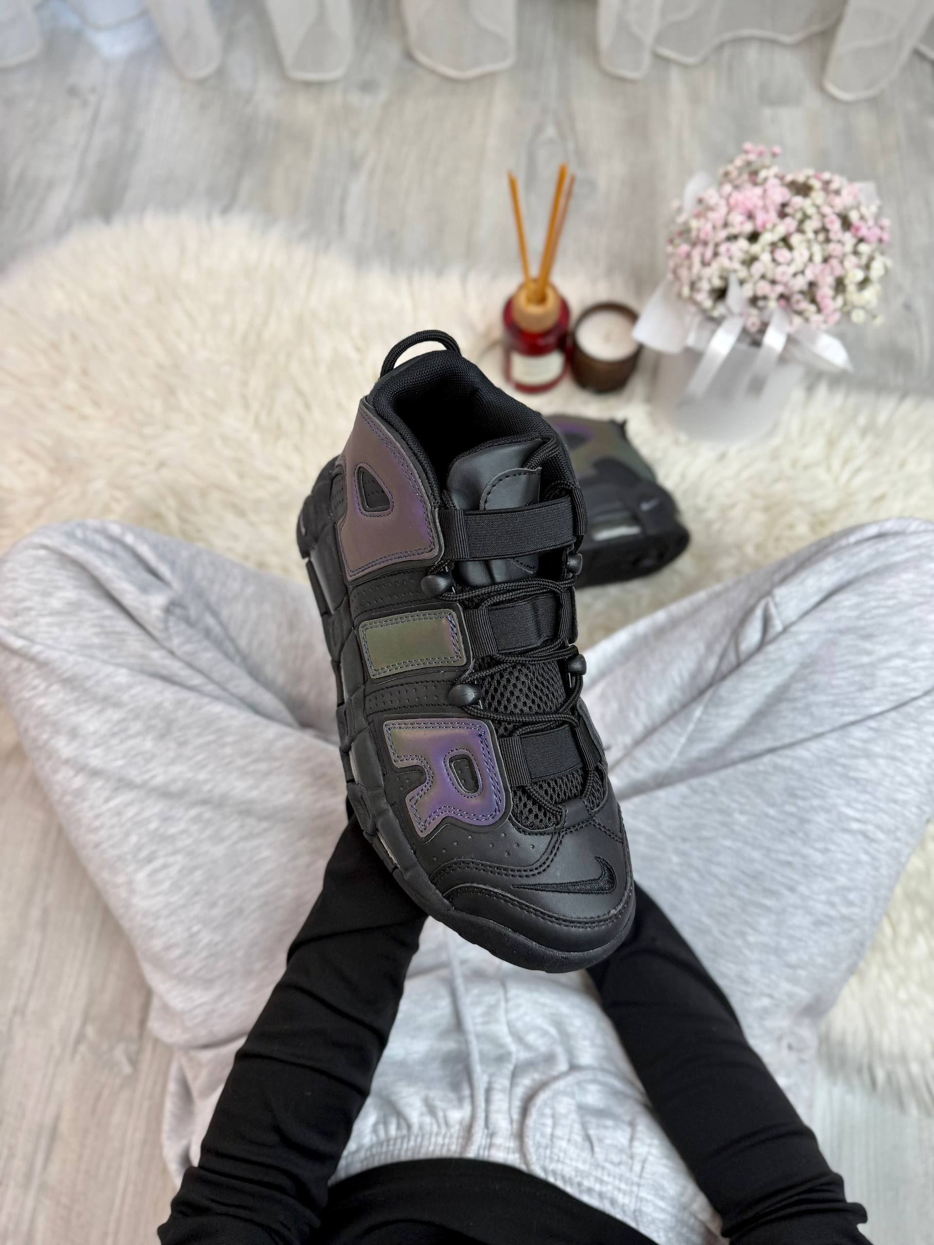 Nike Air More Uptempo Black Reflective - Зображення 3