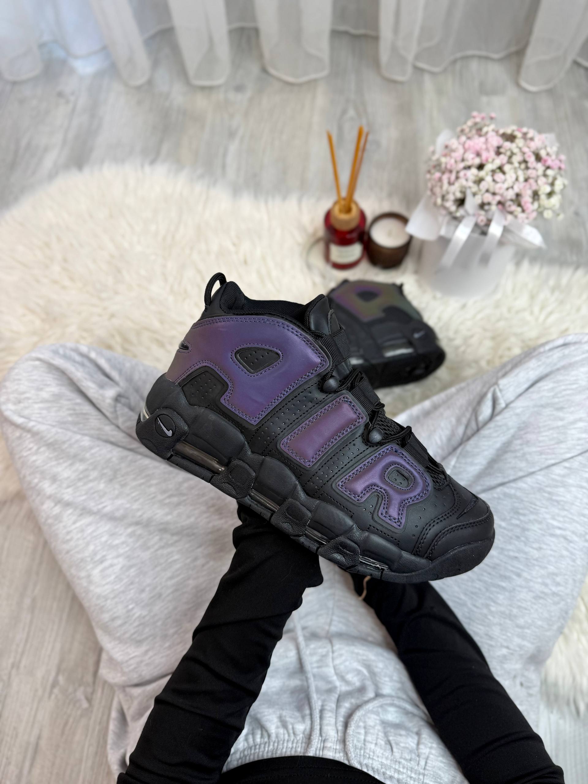 Nike Air More Uptempo Black Reflective - Зображення 2