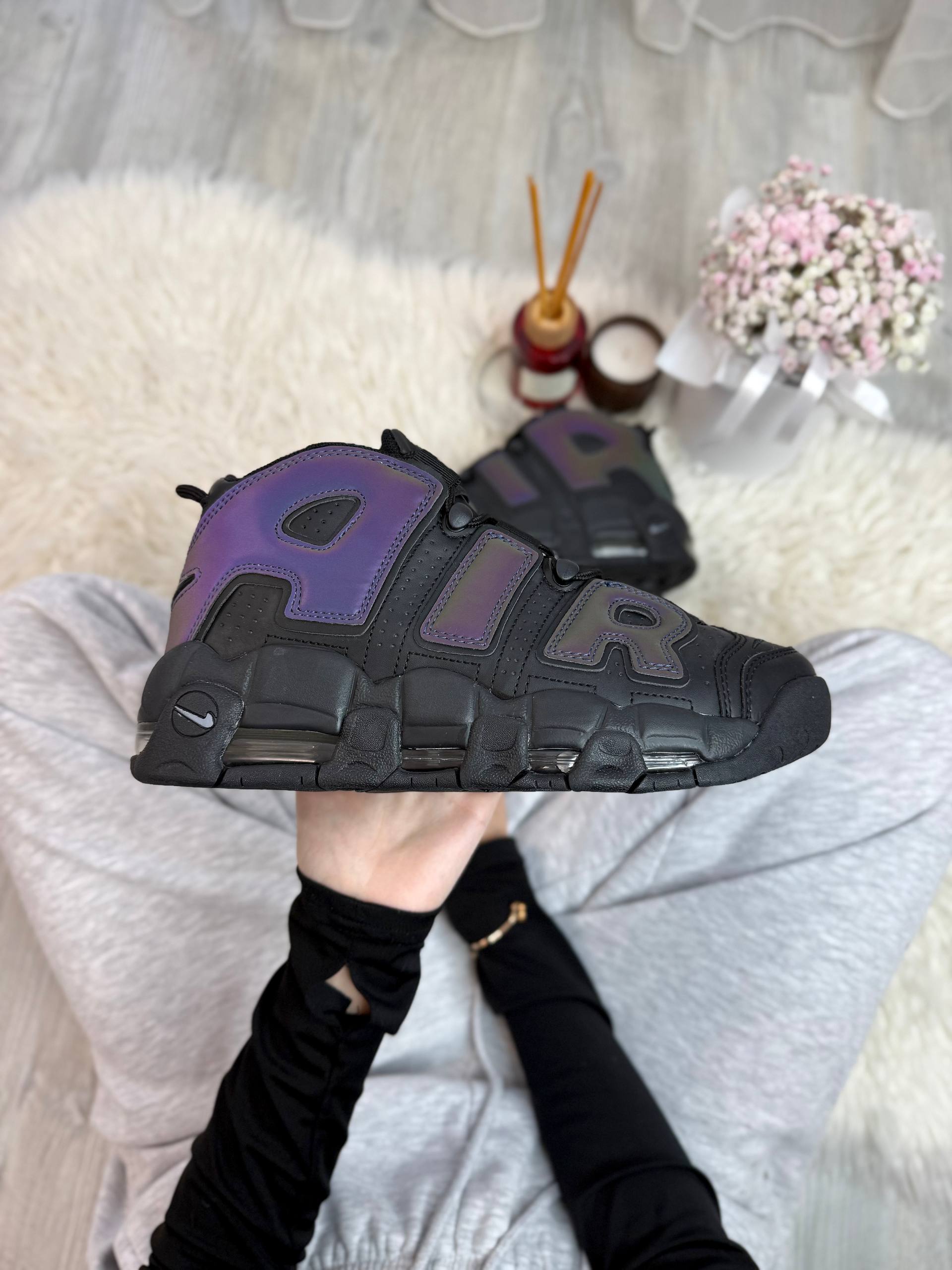 Nike Air More Uptempo Black Reflective