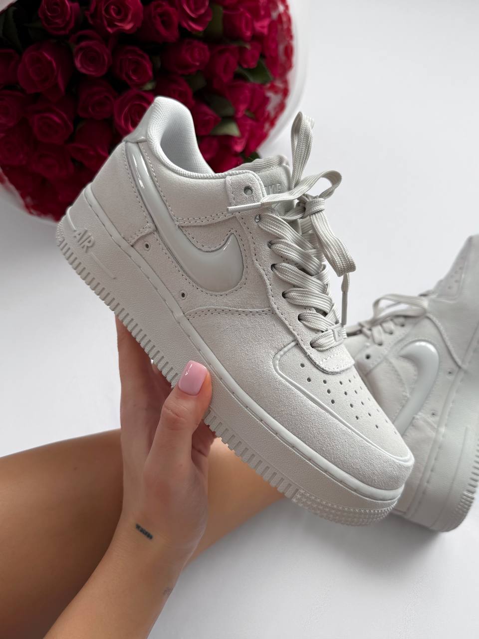 Nike Air Force Wolf Grey Suede