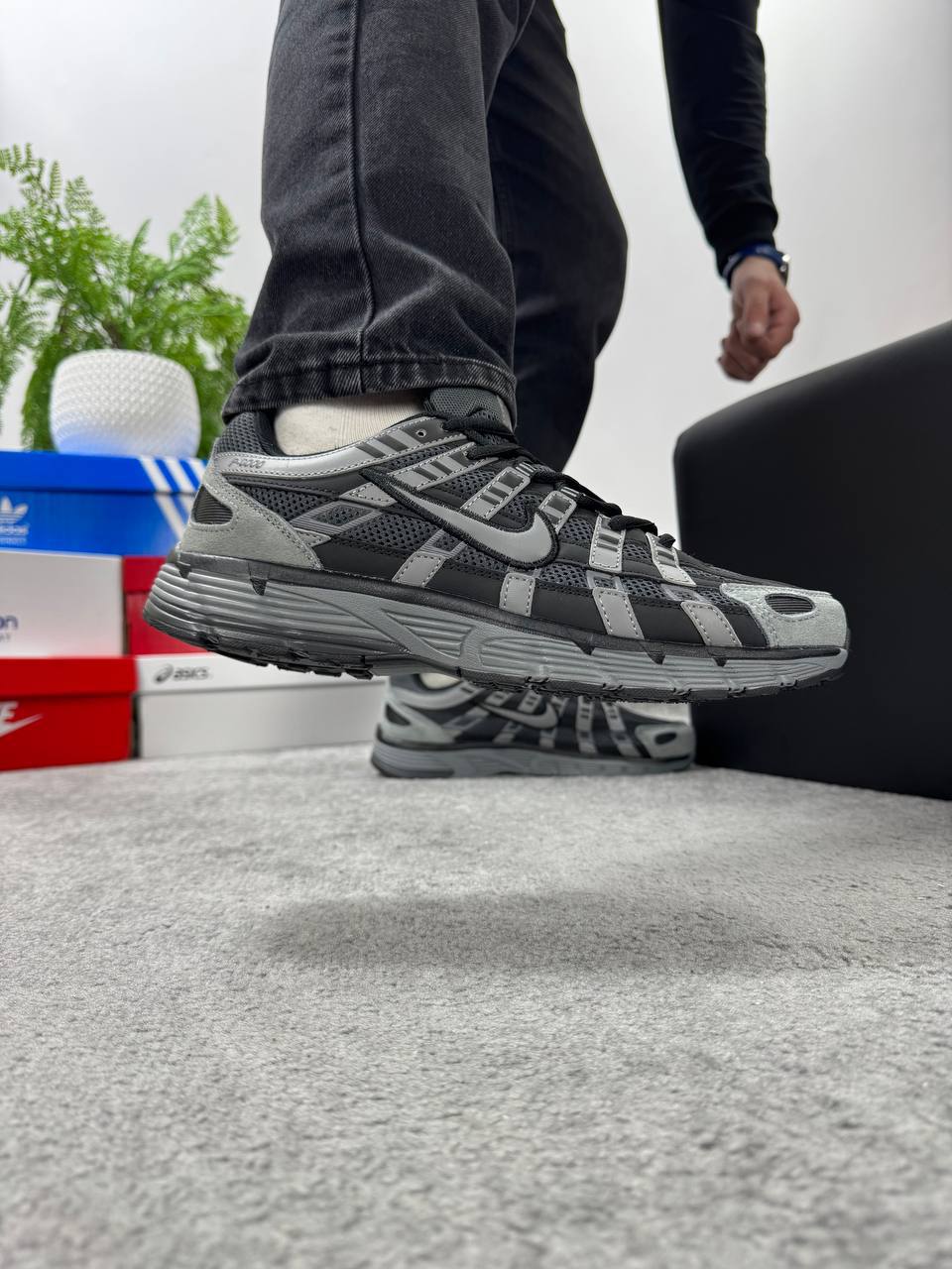 Nike P-6000 Black Grey - Зображення 5