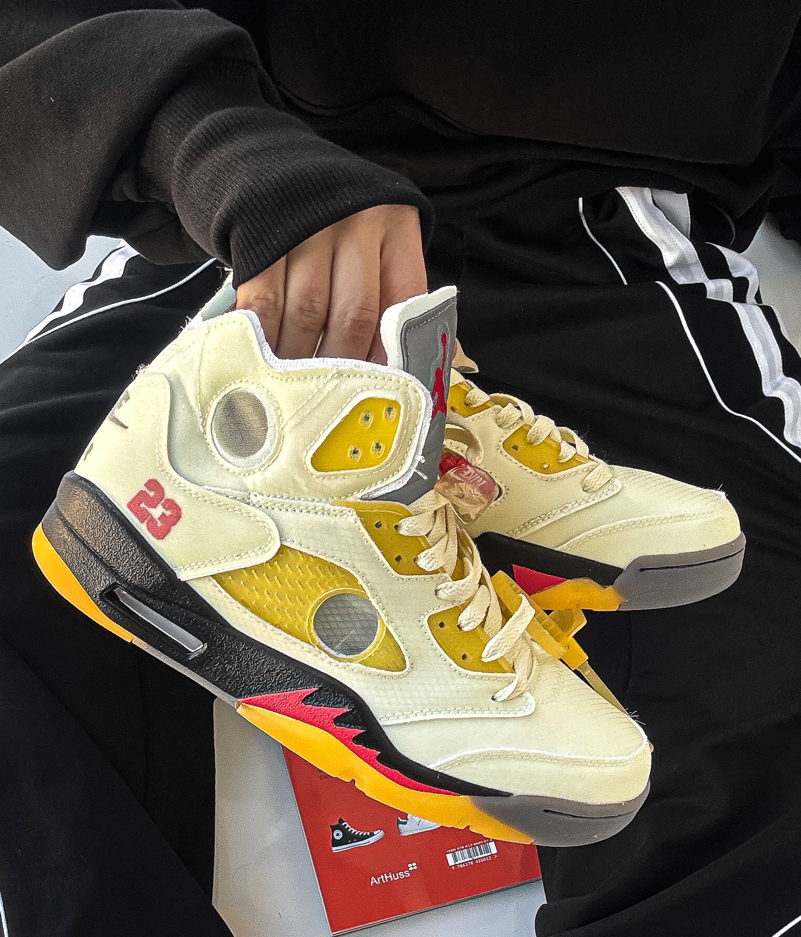 Nike Air Jordan 5 Retro Off-White Sail - Зображення 6