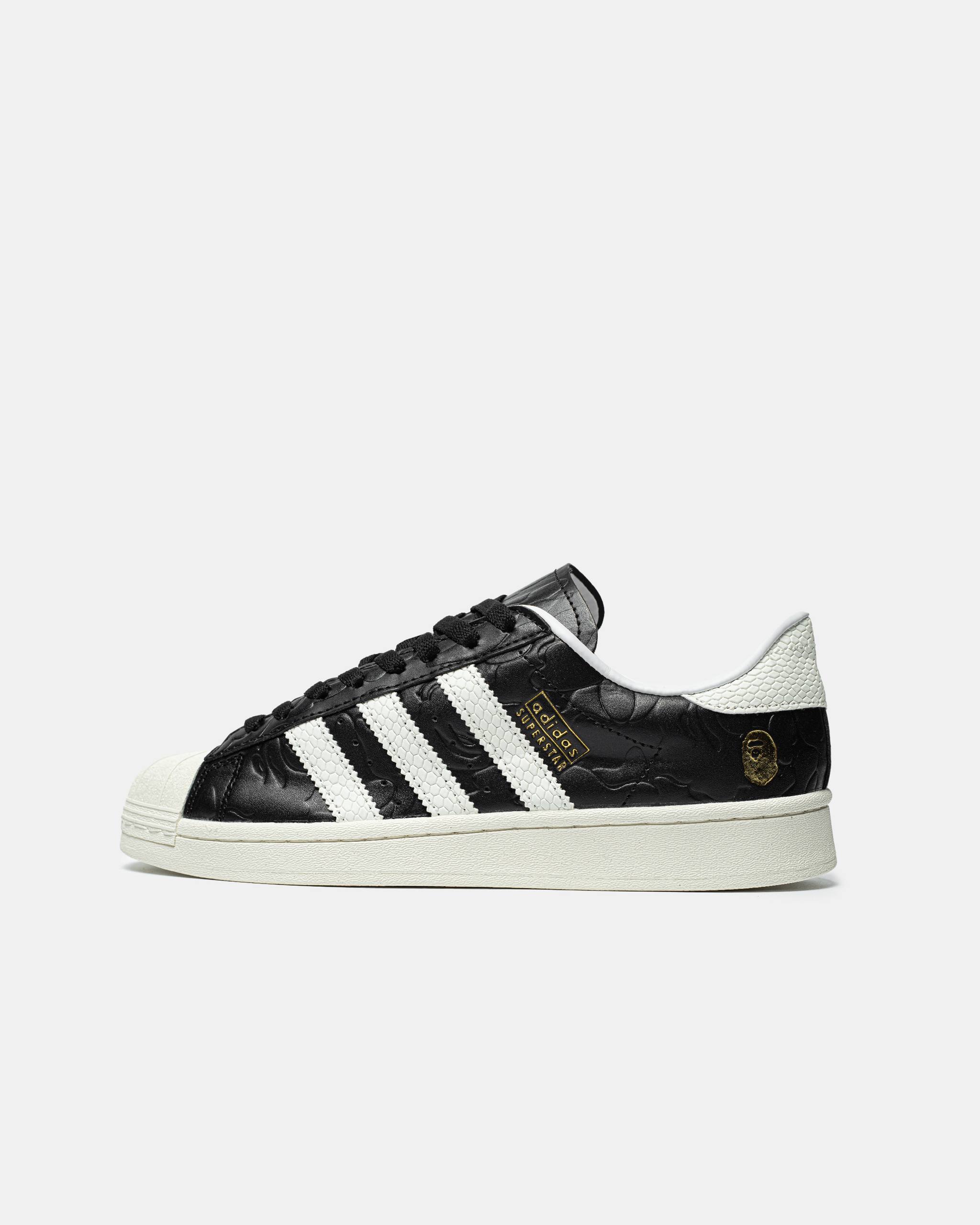 Adidas x Bape Superstar Black White
