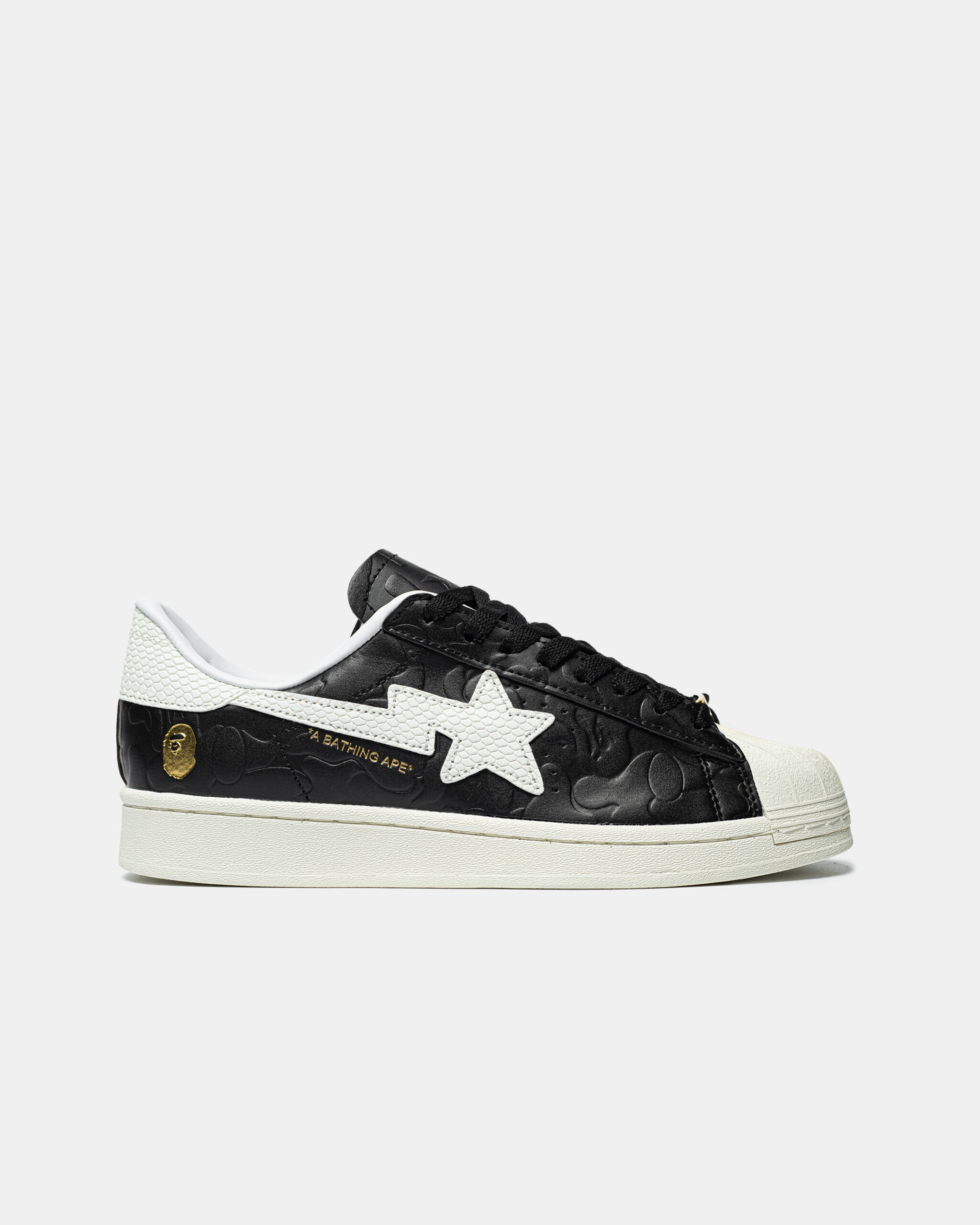 Adidas x Bape Superstar Black White - Зображення 2
