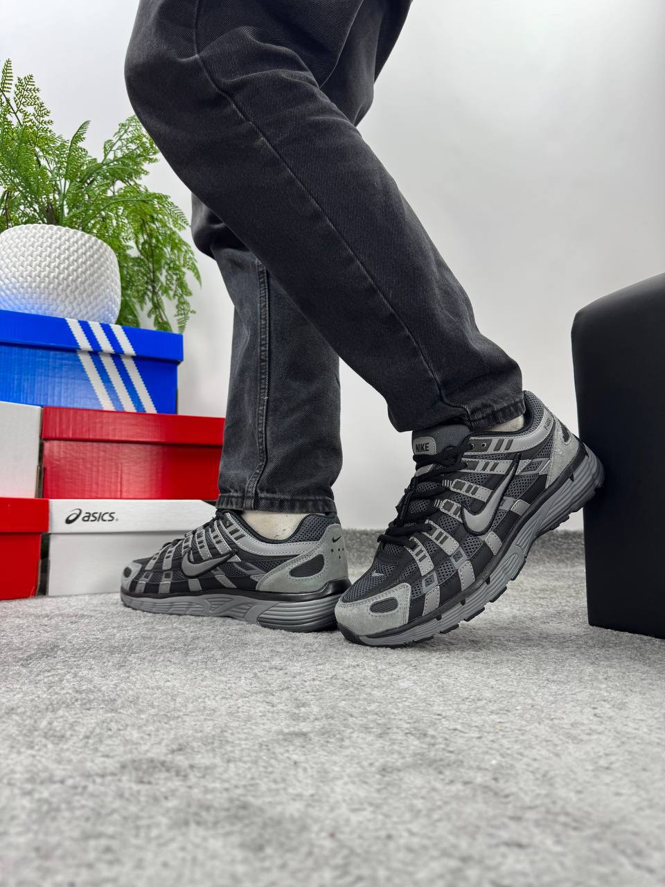 Nike P-6000 Black Grey - Зображення 2