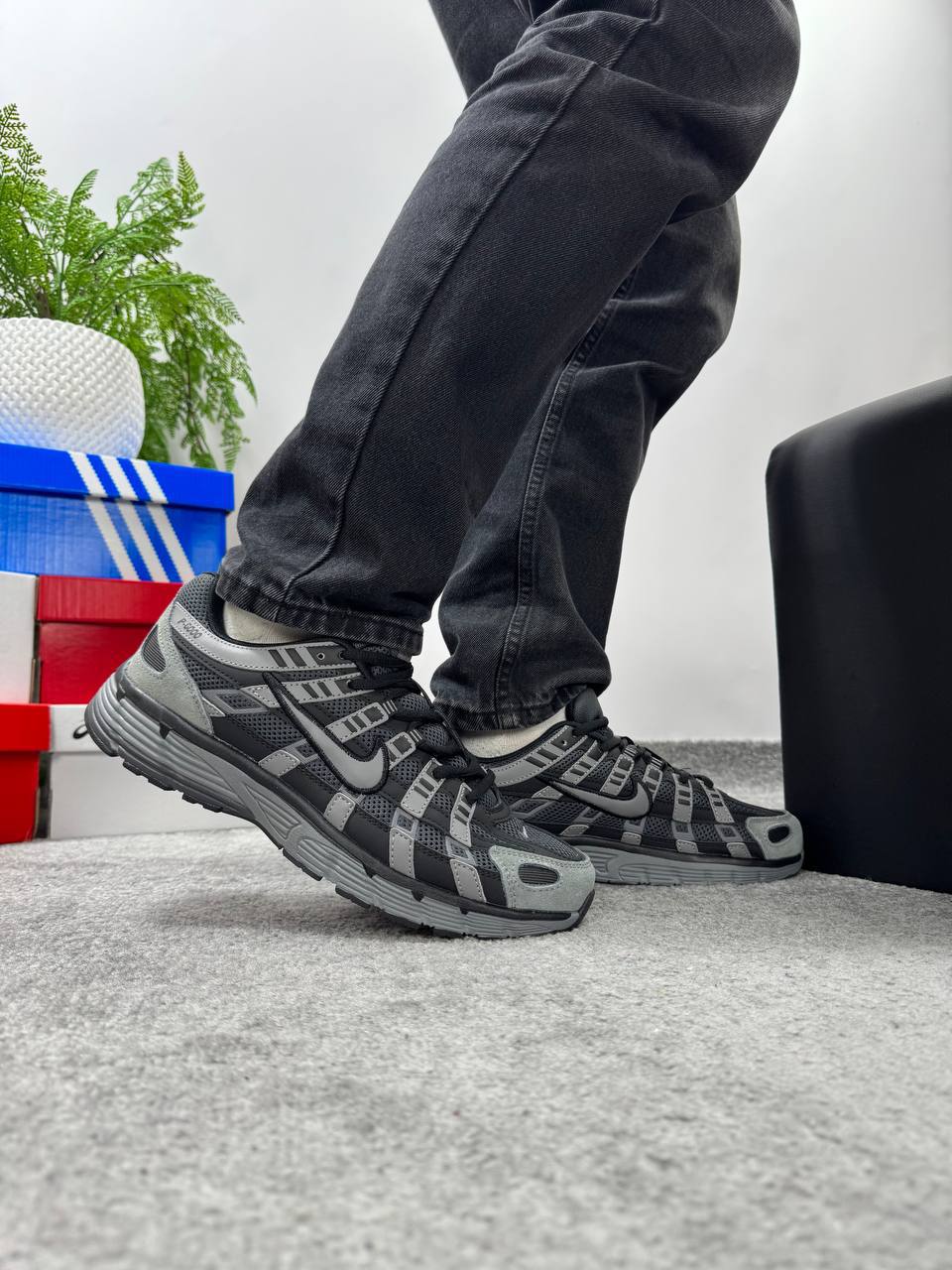 Nike P-6000 Black Grey - Зображення 4