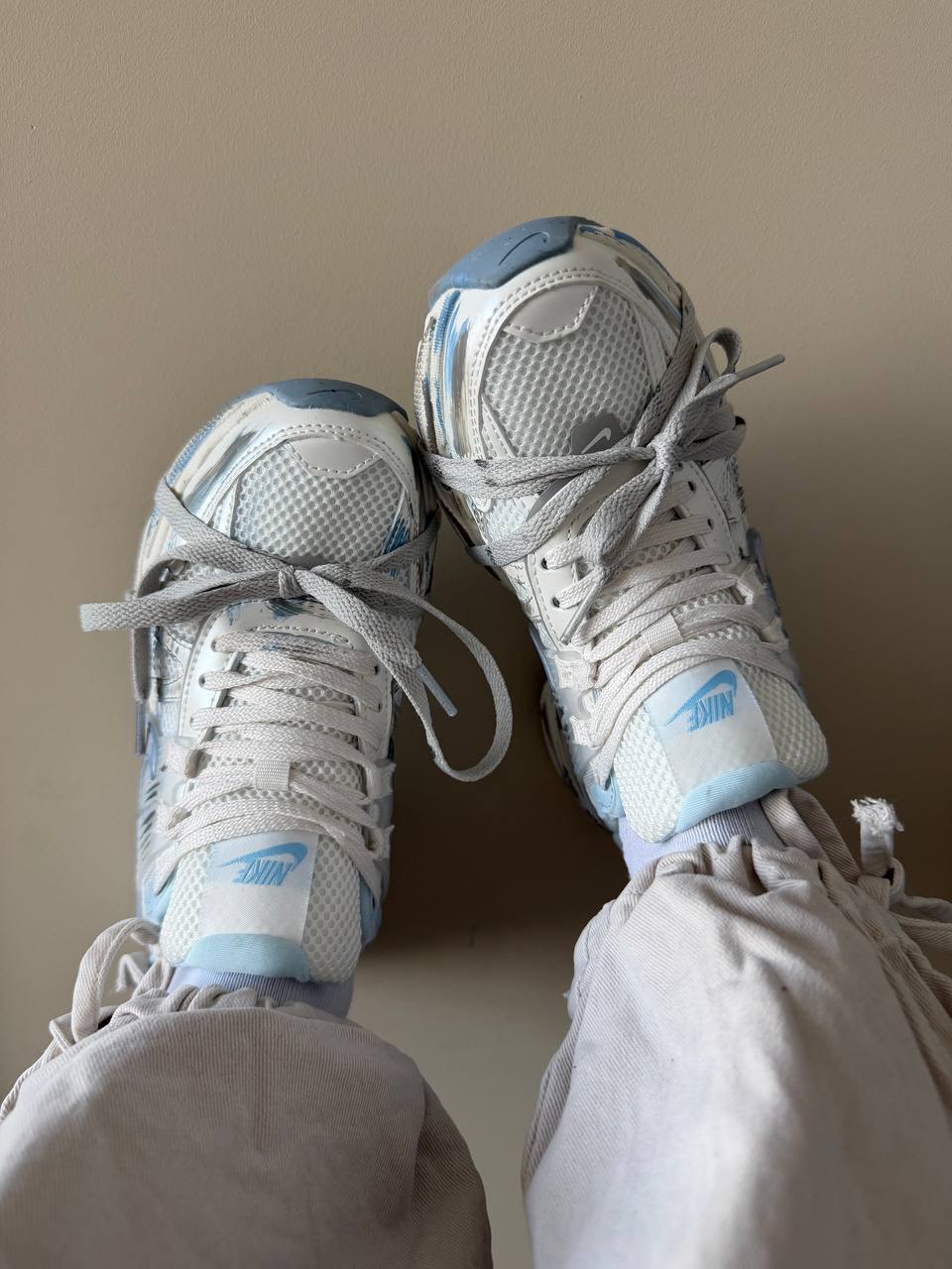 Nike V2K Run White Blue - Зображення 2