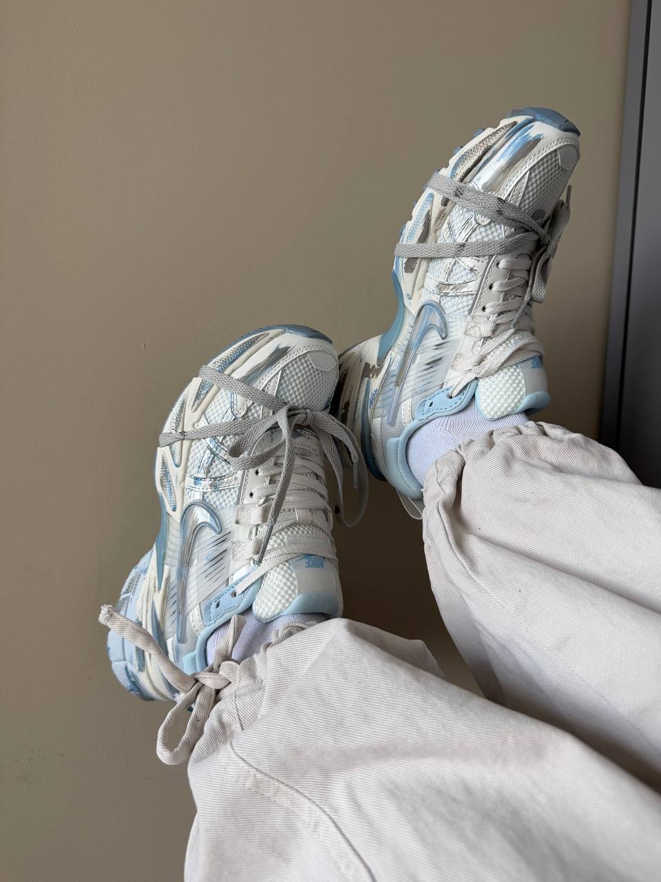 Nike V2K Run White Blue - Зображення 4
