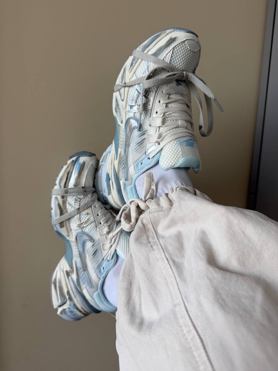 Nike V2K Run White Blue - Зображення 3