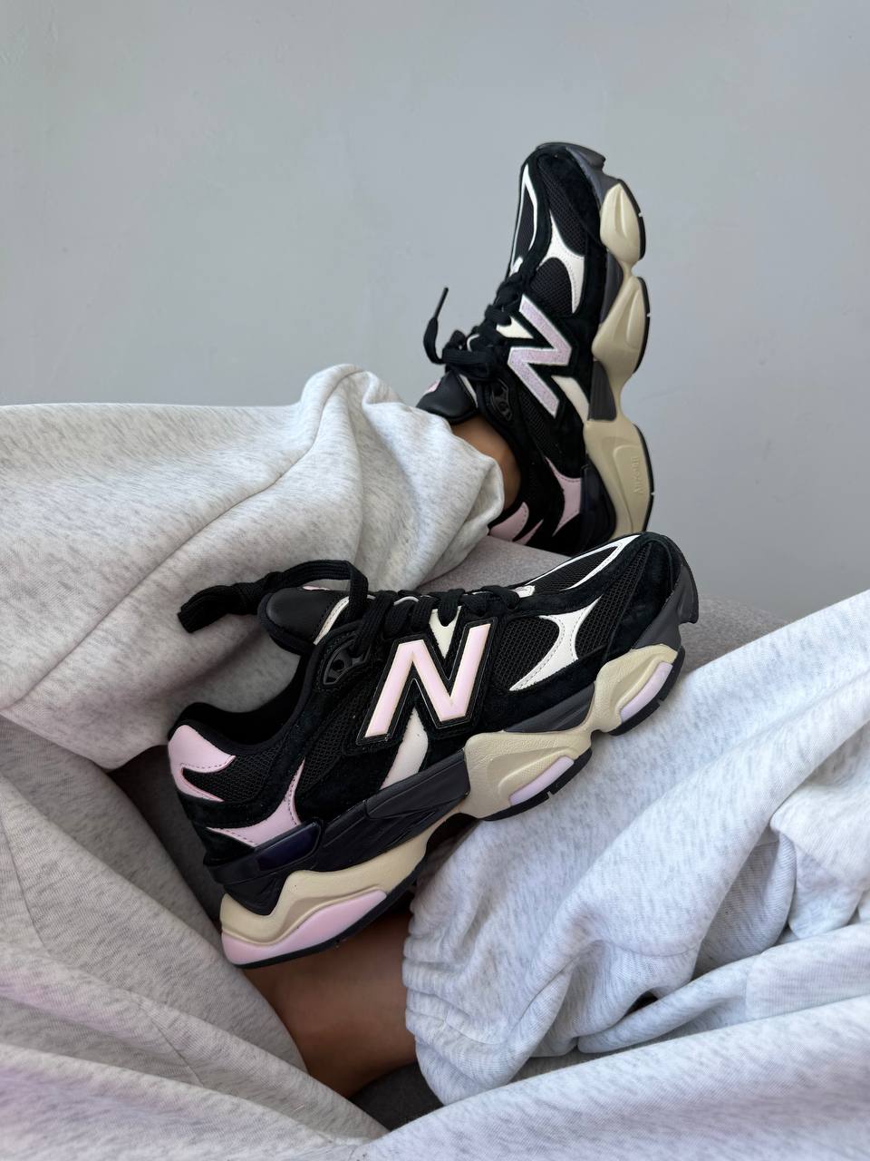New Balance 9060 Black Suede Pink - Зображення 6