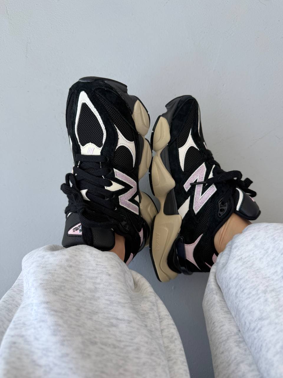 New Balance 9060 Black Suede Pink - Зображення 5