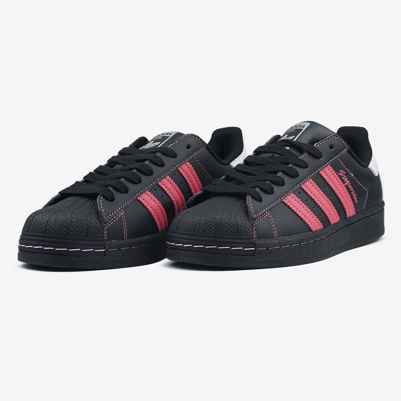 Adidas Superstar Black Pink Thread - Зображення 3