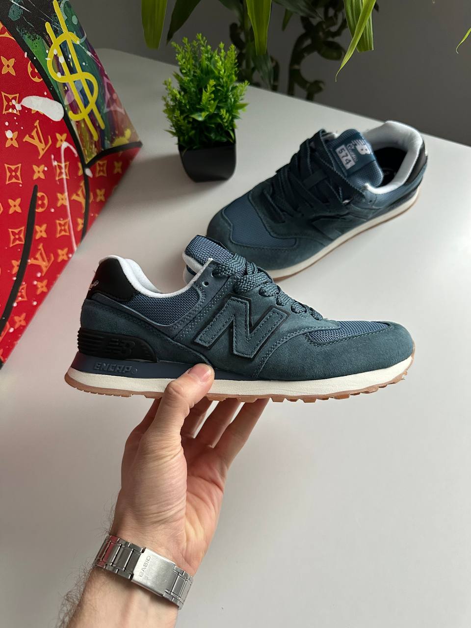 New Balance 574 Dark Blue