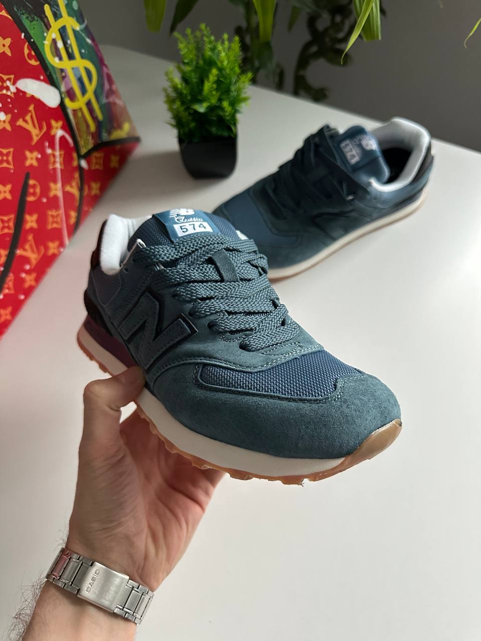 New Balance 574 Dark Blue - Зображення 4