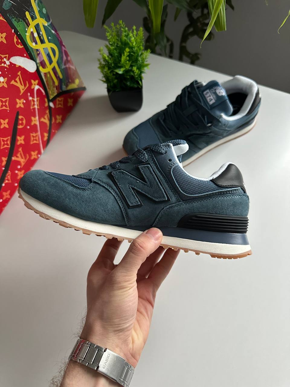 New Balance 574 Dark Blue - Зображення 2