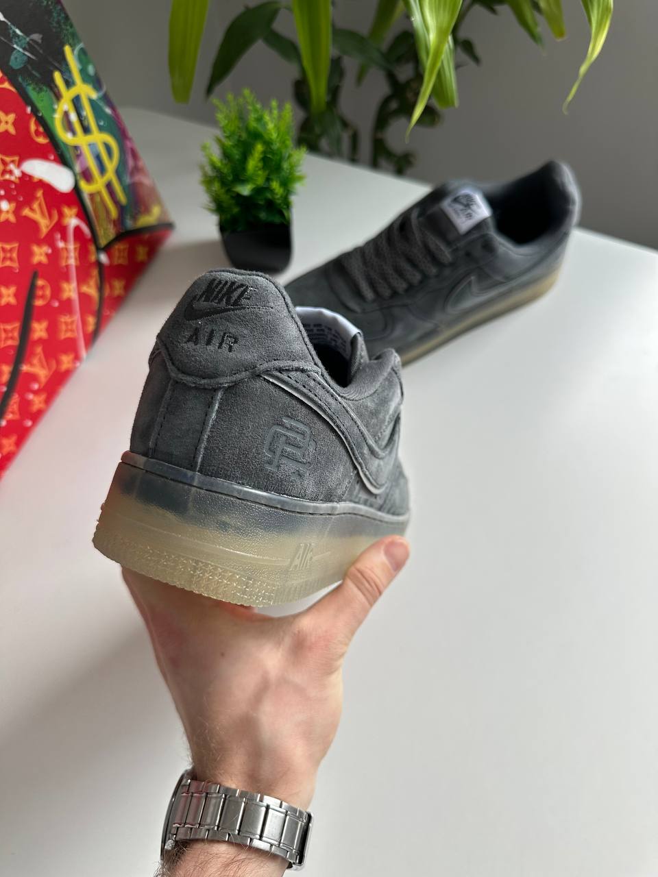 Nike Air Force 1 '07 LV8 Suede Grey - Зображення 5