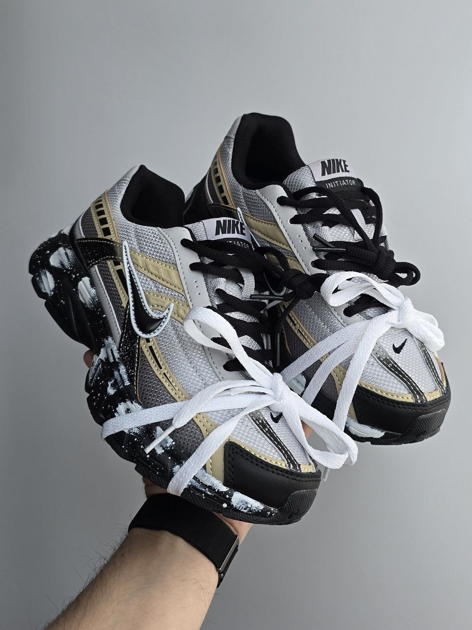 Nike Initiator Custom White Black Beige - Зображення 3