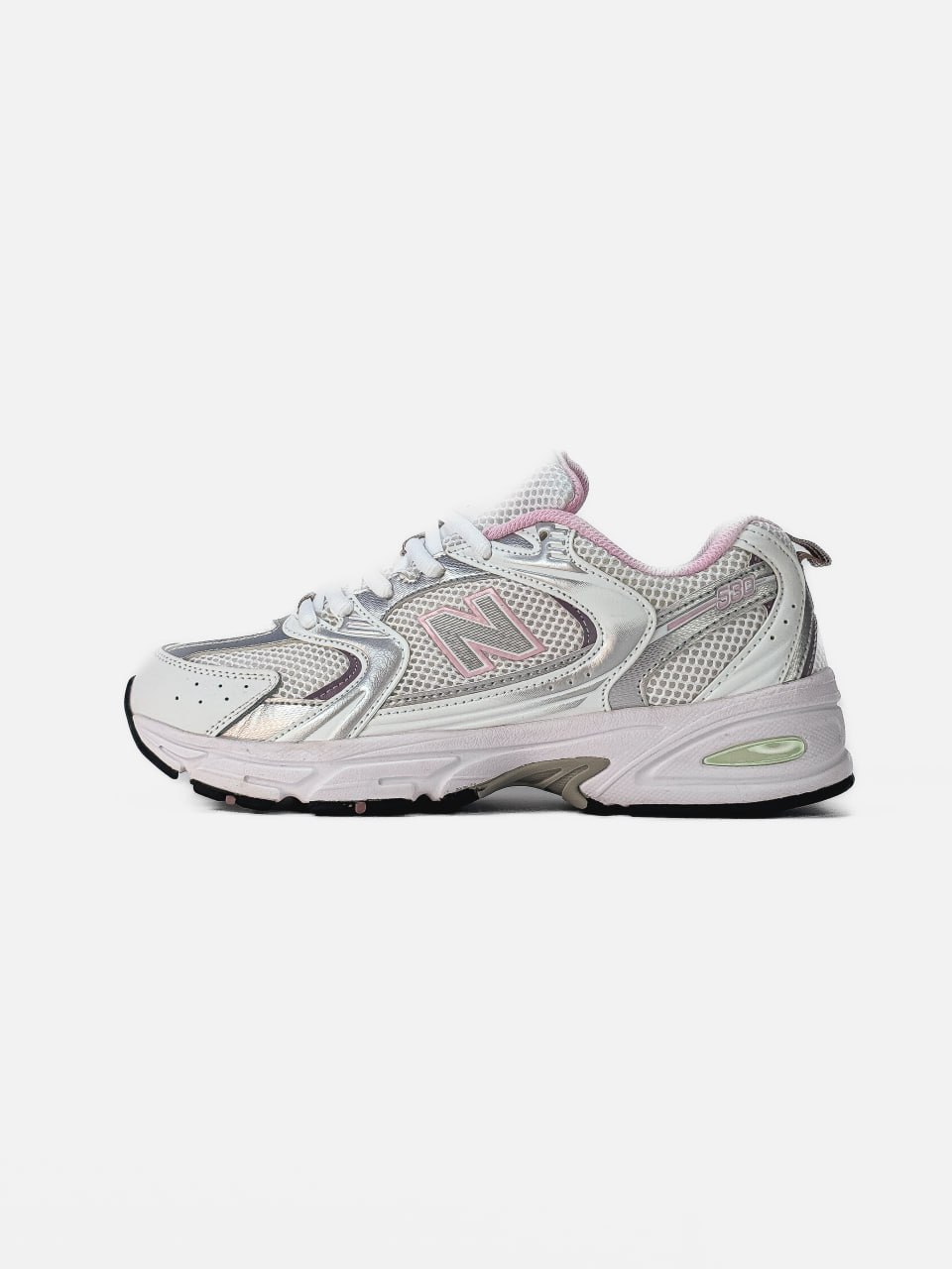 New Balance 530 White Silver Pink