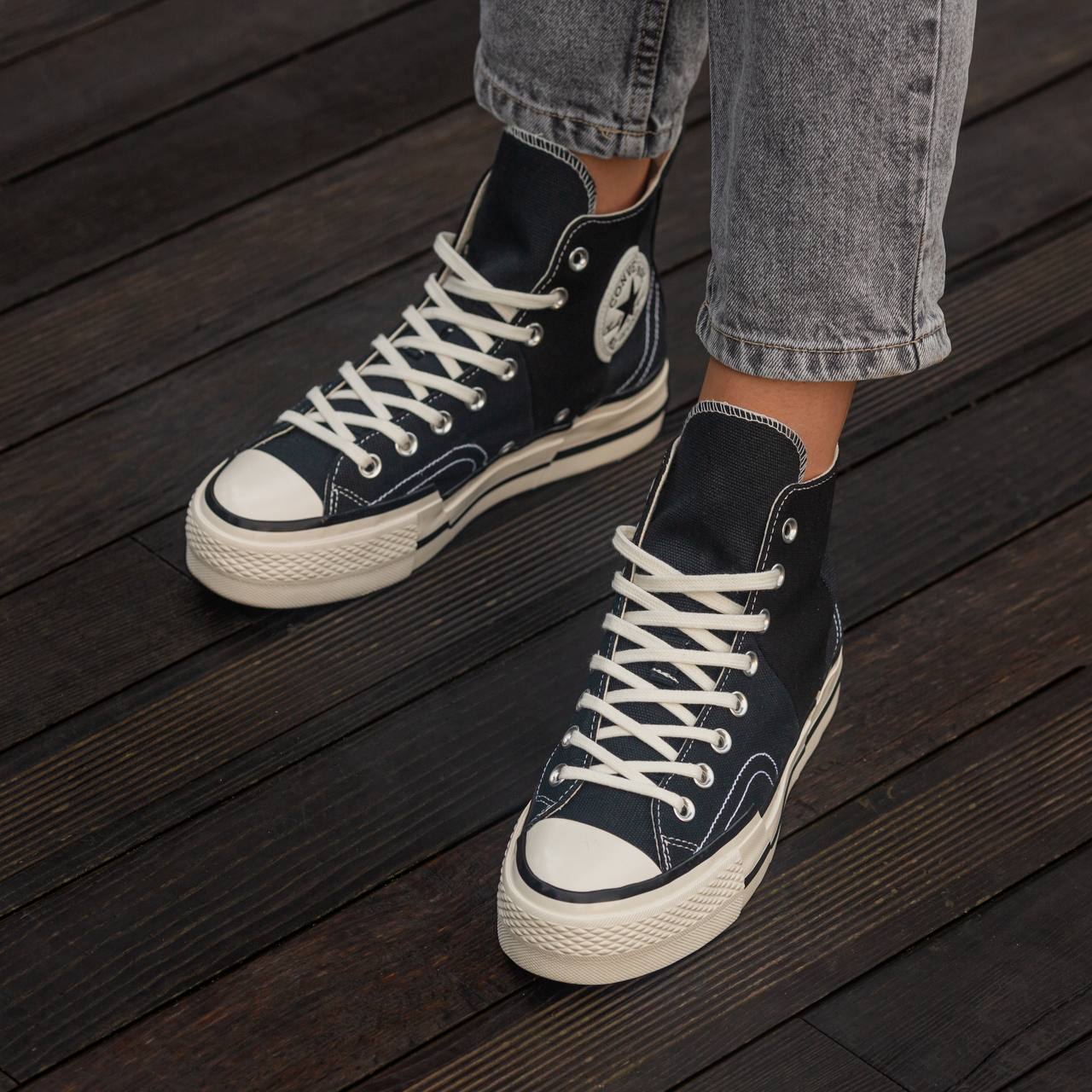 Converse Chuck Taylor Vintage 70 Plus hi Black White - Зображення 3
