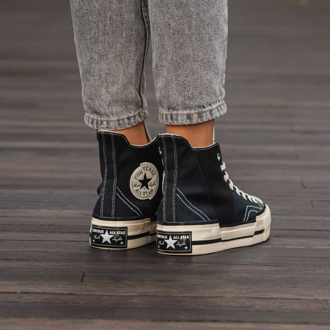 Converse Chuck Taylor Vintage 70 Plus hi Black White - Зображення 6