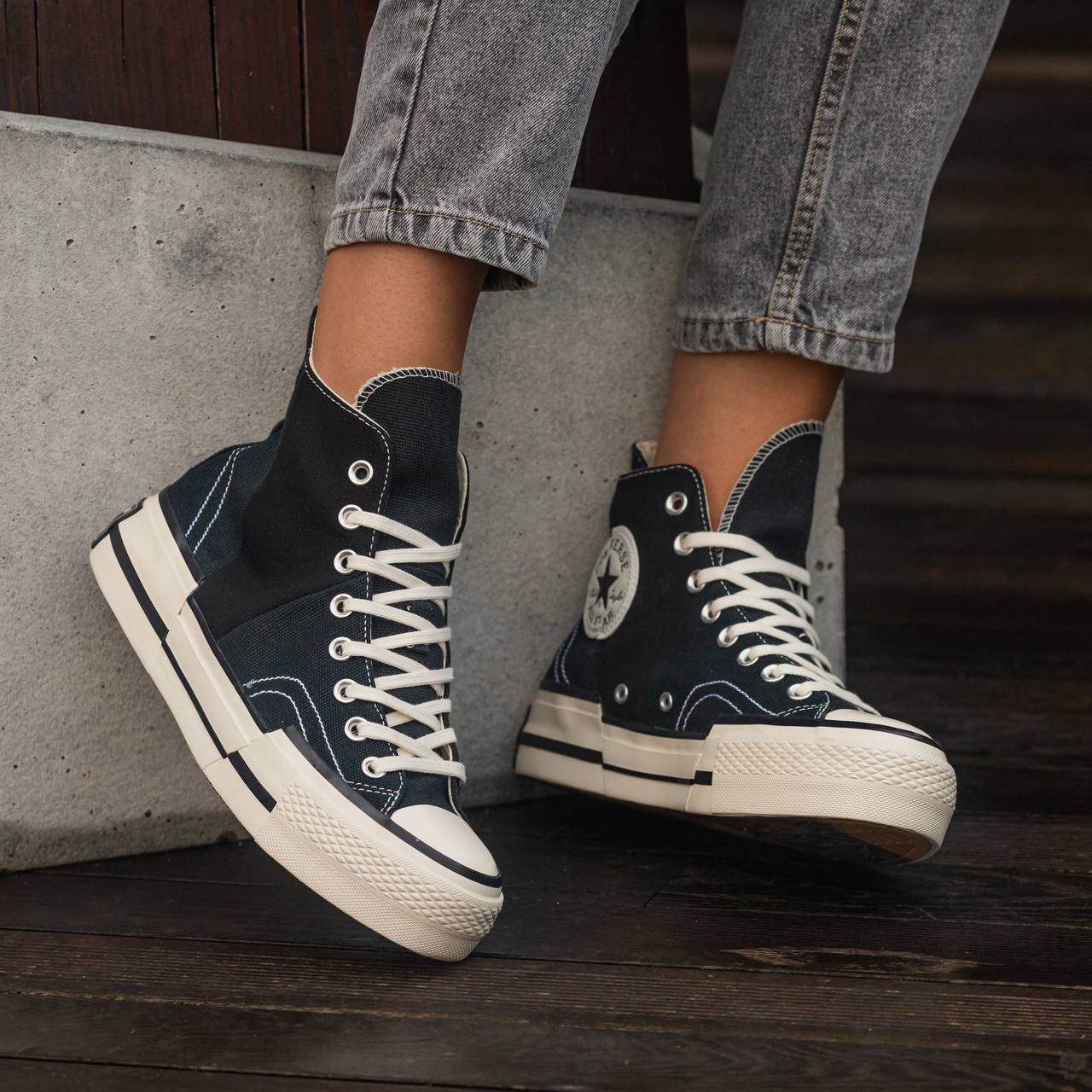 Converse Chuck Taylor Vintage 70 Plus hi Black White - Зображення 2