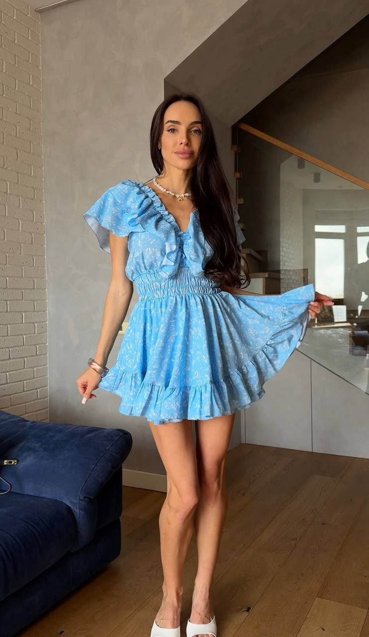 Жіночий стильний комбінезон-сукня 371т8 - Зображення 2