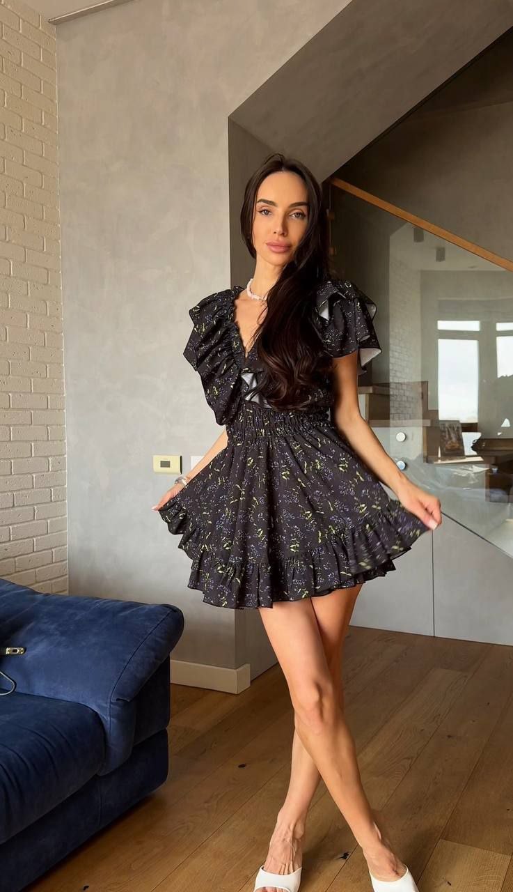 Жіночий стильний комбінезон-сукня а767с0